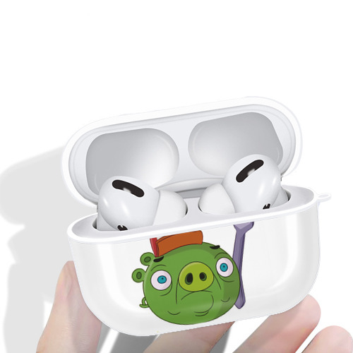 Angry Birds アングリーバード 【AirPods Pro用】ハードシェル保護ケース 耐衝撃・防指紋・カラビナ付き商品仕様