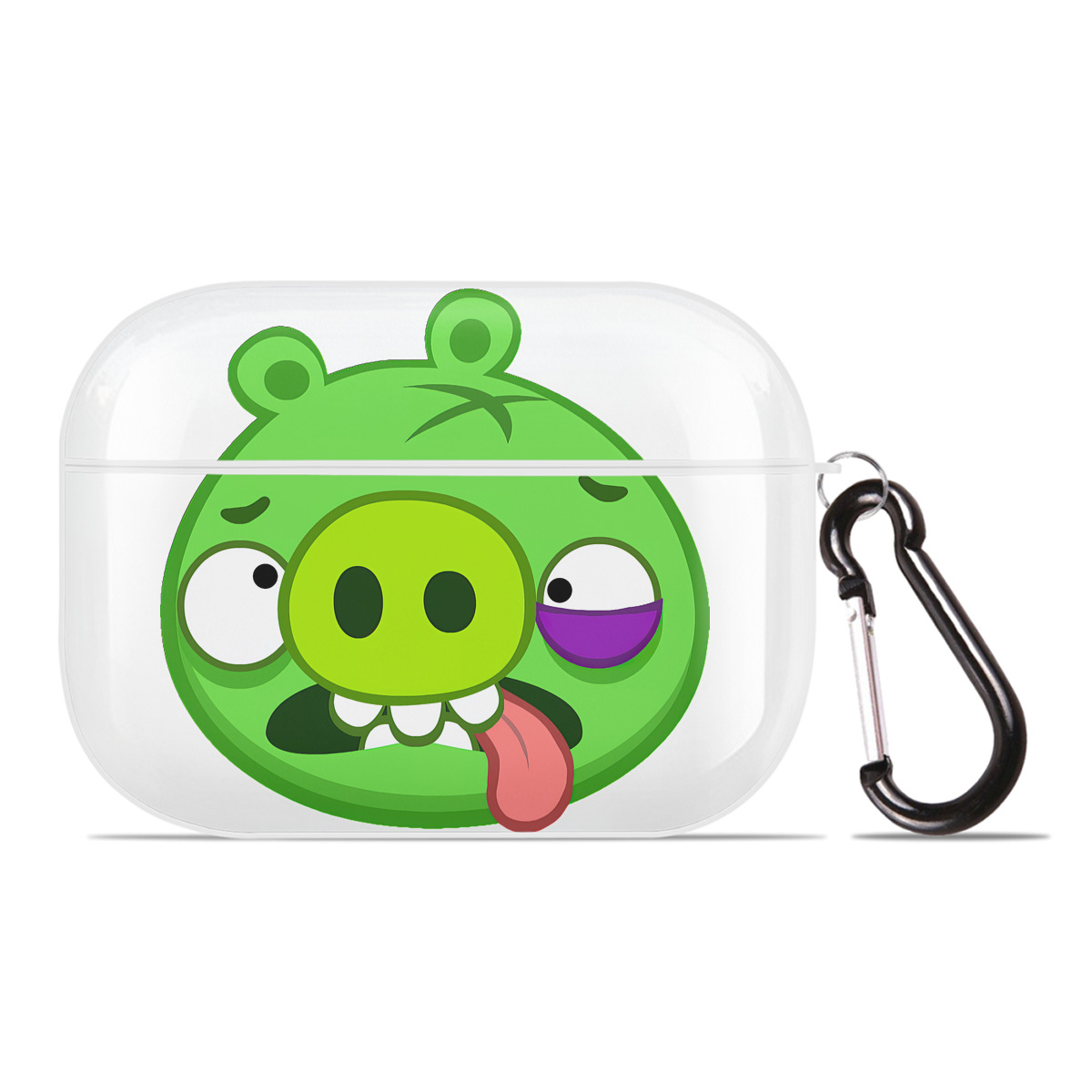（画像用） Angry Birds アングリーバード 【AirPods Pro用】ハードシェル保護ケース 耐衝撃・防指紋・カラビナ付き商品仕様