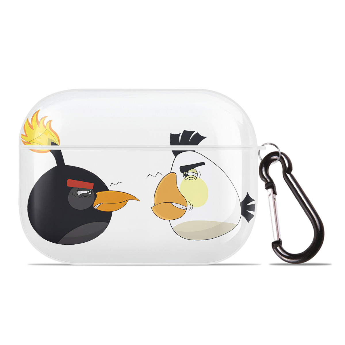 （画像用） Angry Birds アングリーバード 【AirPods Pro用】ハードシェル保護ケース 耐衝撃・防指紋・カラビナ付き商品仕様