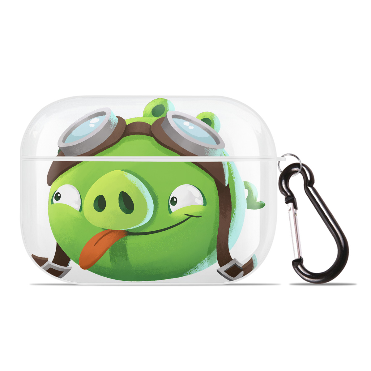 （画像用） Angry Birds アングリーバード 【AirPods Pro用】ハードシェル保護ケース 耐衝撃・防指紋・カラビナ付き商品仕様