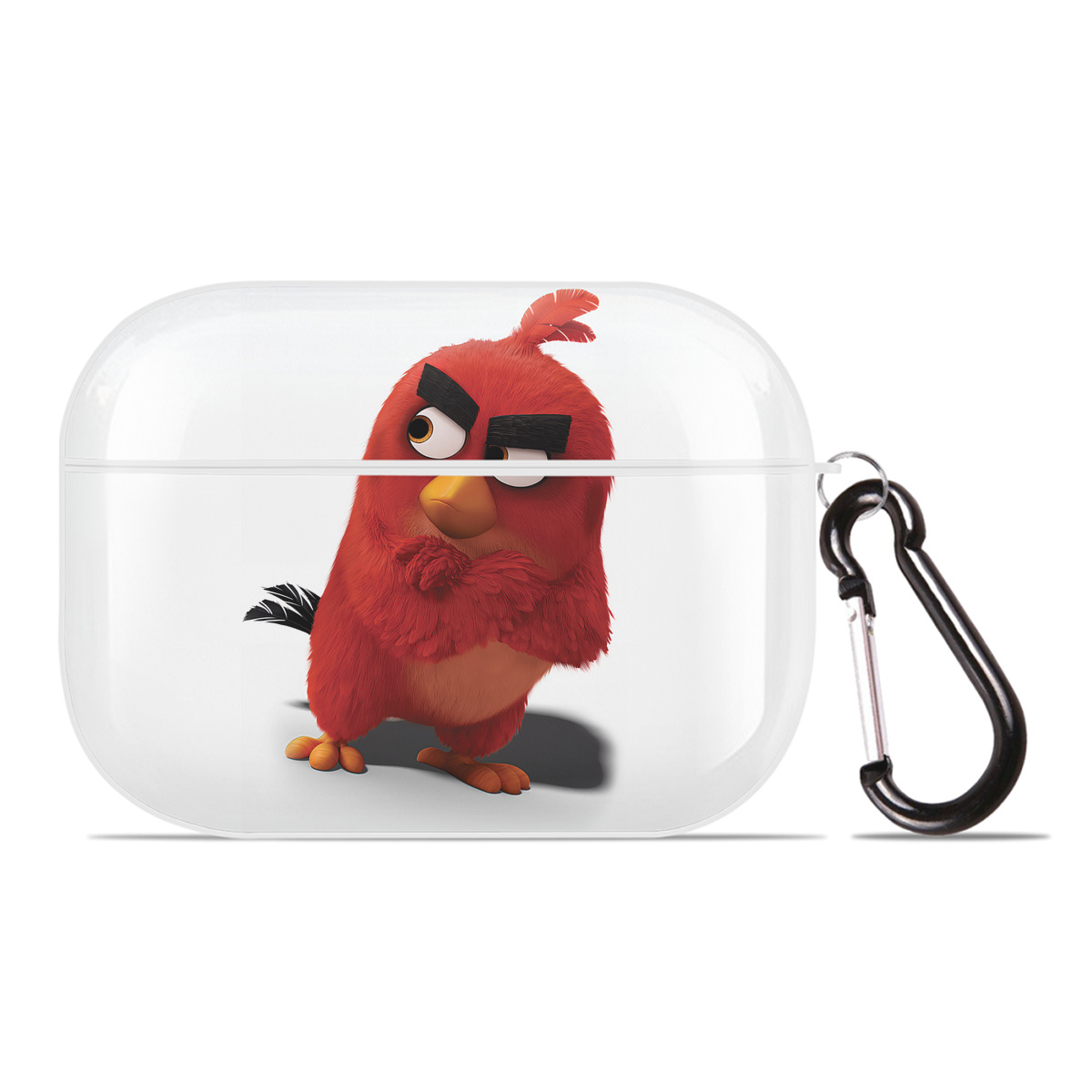 （画像用） Angry Birds アングリーバード 【AirPods Pro用】ハードシェル保護ケース 耐衝撃・防指紋・カラビナ付き商品仕様