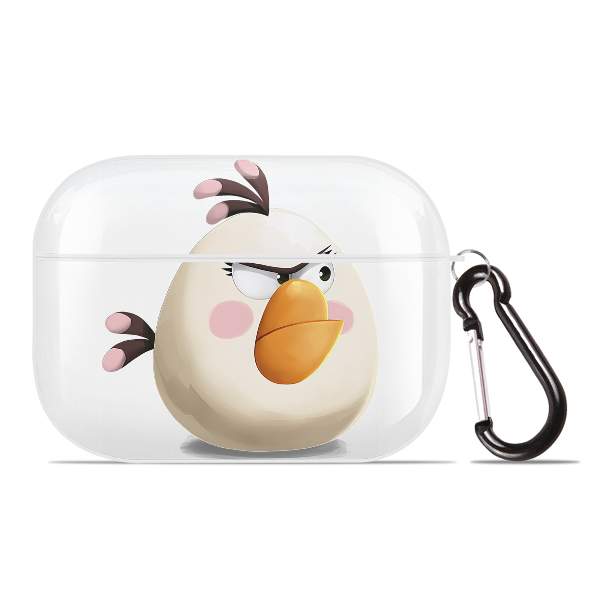 （画像用） Angry Birds アングリーバード 【AirPods Pro用】ハードシェル保護ケース 耐衝撃・防指紋・カラビナ付き商品仕様