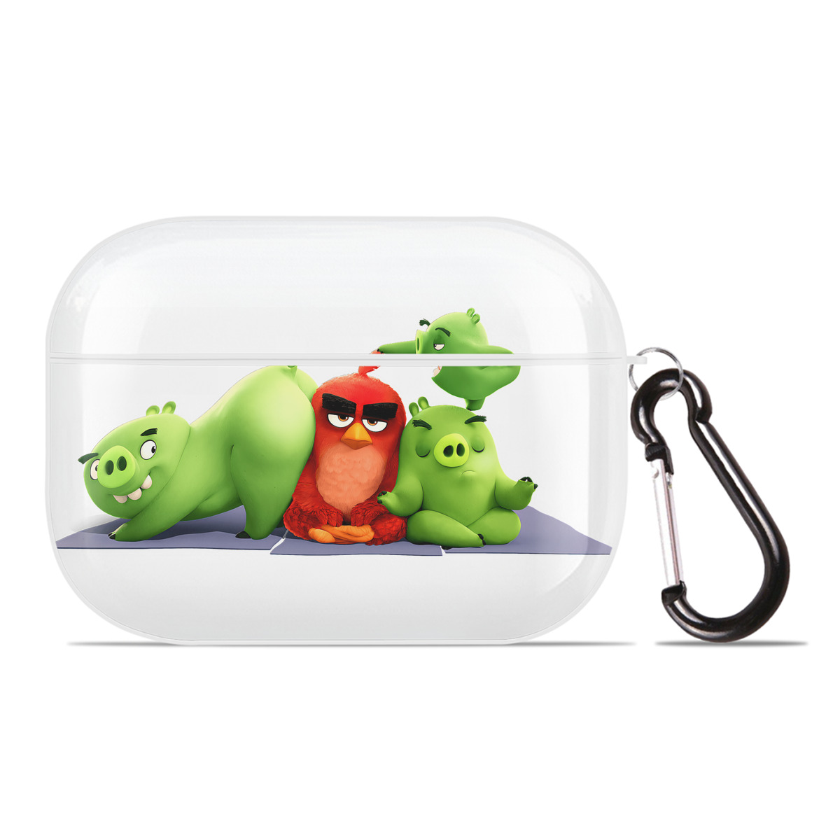 （画像用） Angry Birds アングリーバード 【AirPods Pro用】ハードシェル保護ケース 耐衝撃・防指紋・カラビナ付き商品仕様