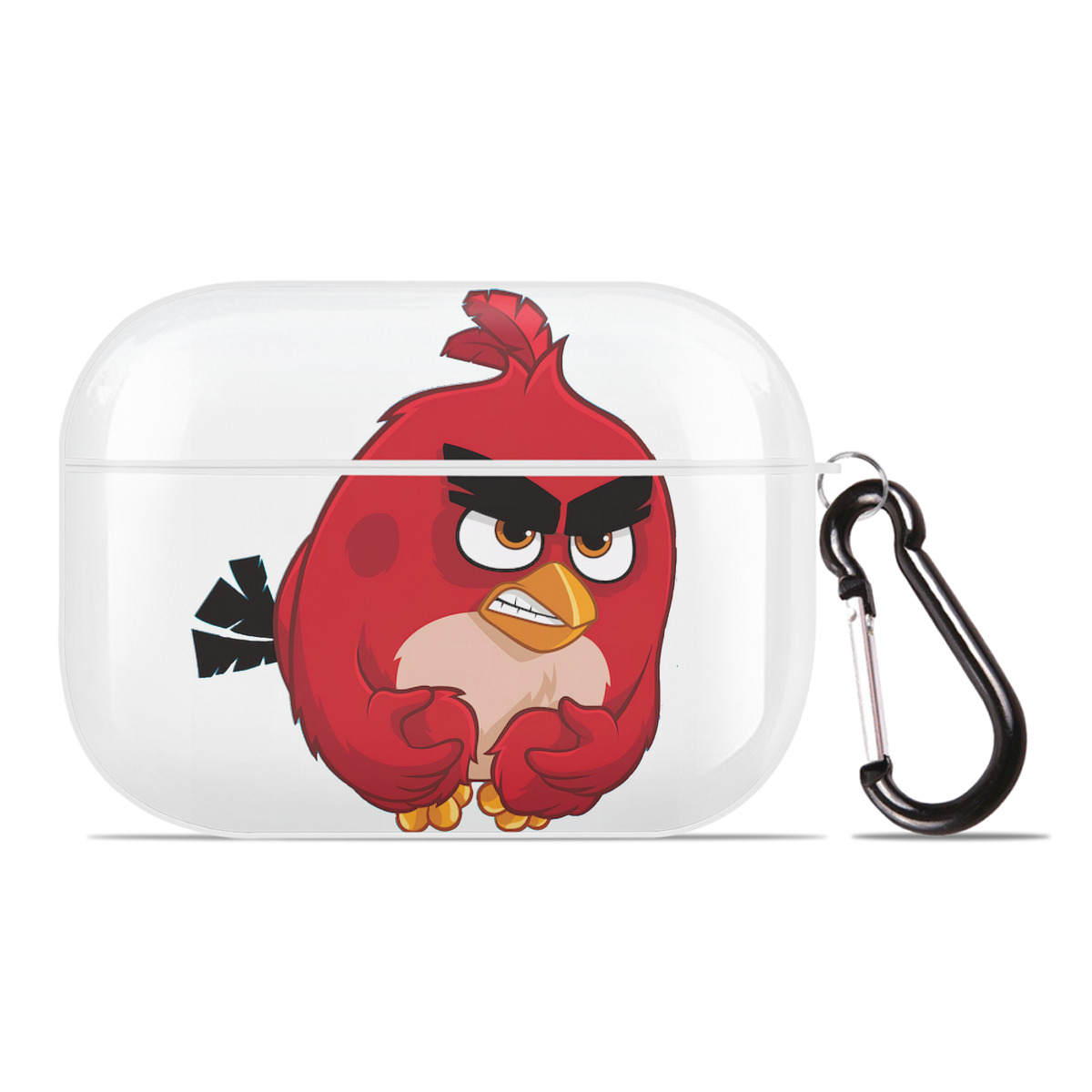 （画像用） Angry Birds アングリーバード 【AirPods Pro用】ハードシェル保護ケース 耐衝撃・防指紋・カラビナ付き商品仕様
