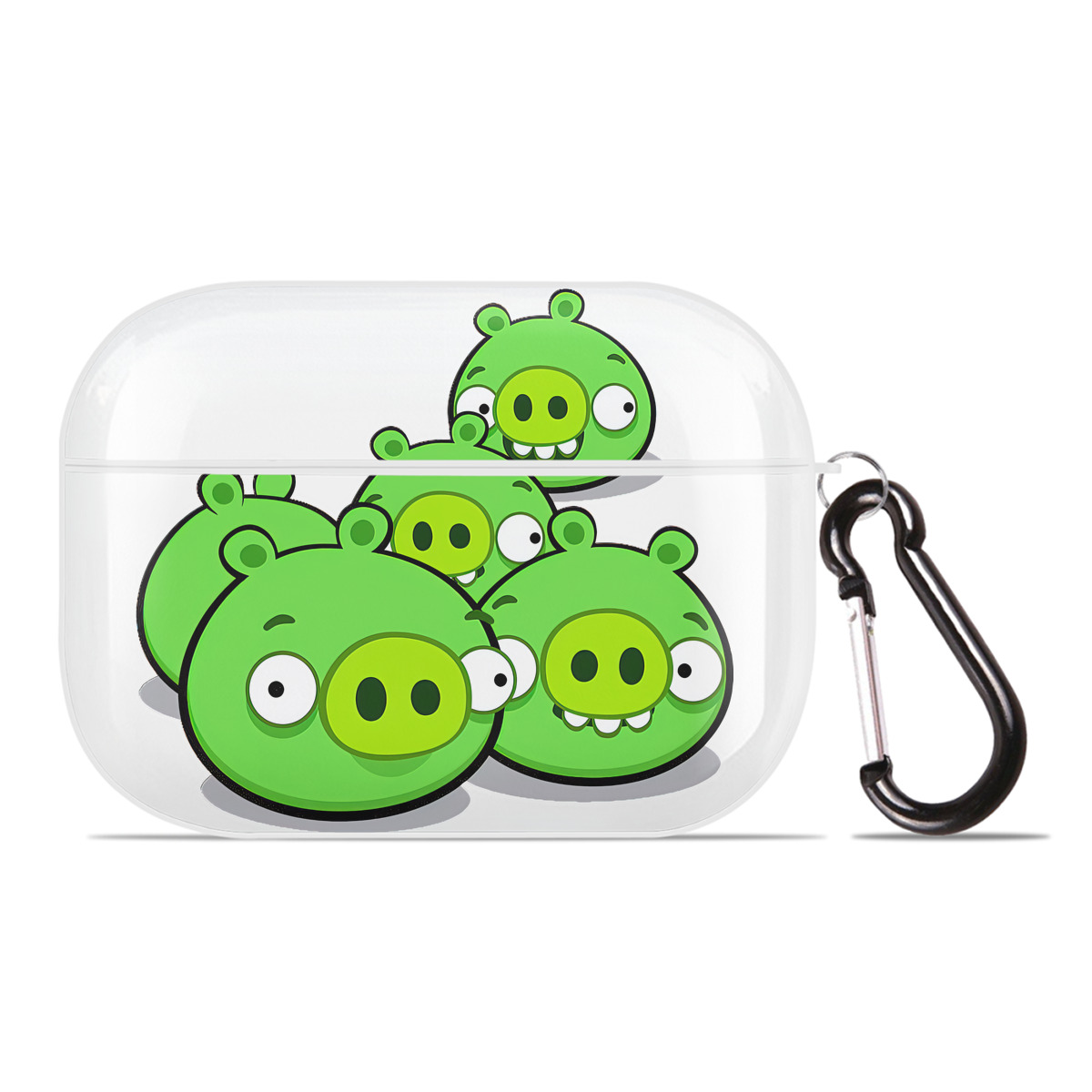 （画像用） Angry Birds アングリーバード 【AirPods Pro用】ハードシェル保護ケース 耐衝撃・防指紋・カラビナ付き商品仕様