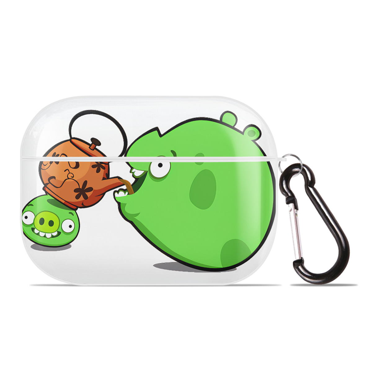 （画像用） Angry Birds アングリーバード 【AirPods Pro用】ハードシェル保護ケース 耐衝撃・防指紋・カラビナ付き商品仕様