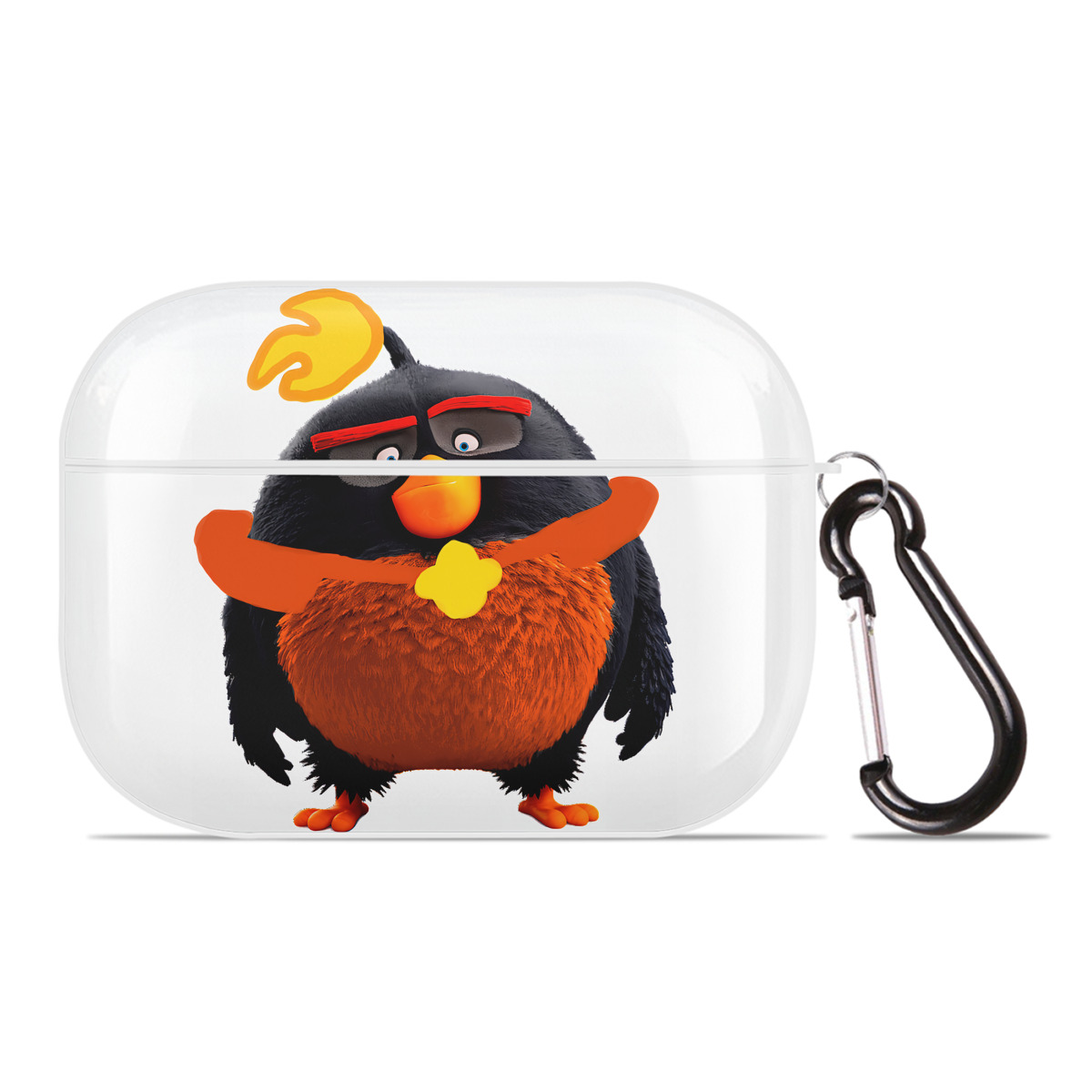 （画像用） Angry Birds アングリーバード 【AirPods Pro用】ハードシェル保護ケース 耐衝撃・防指紋・カラビナ付き商品仕様