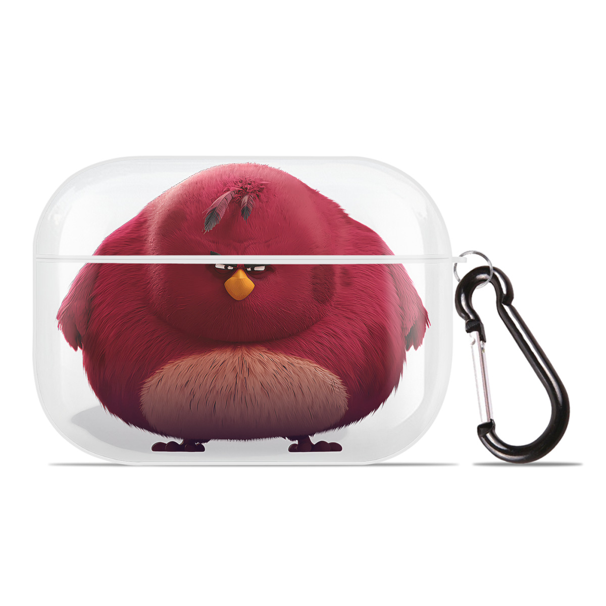 （画像用） Angry Birds アングリーバード 【AirPods Pro用】ハードシェル保護ケース 耐衝撃・防指紋・カラビナ付き商品仕様