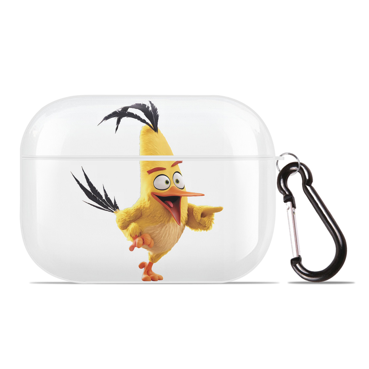 （画像用） Angry Birds アングリーバード 【AirPods Pro用】ハードシェル保護ケース 耐衝撃・防指紋・カラビナ付き商品仕様