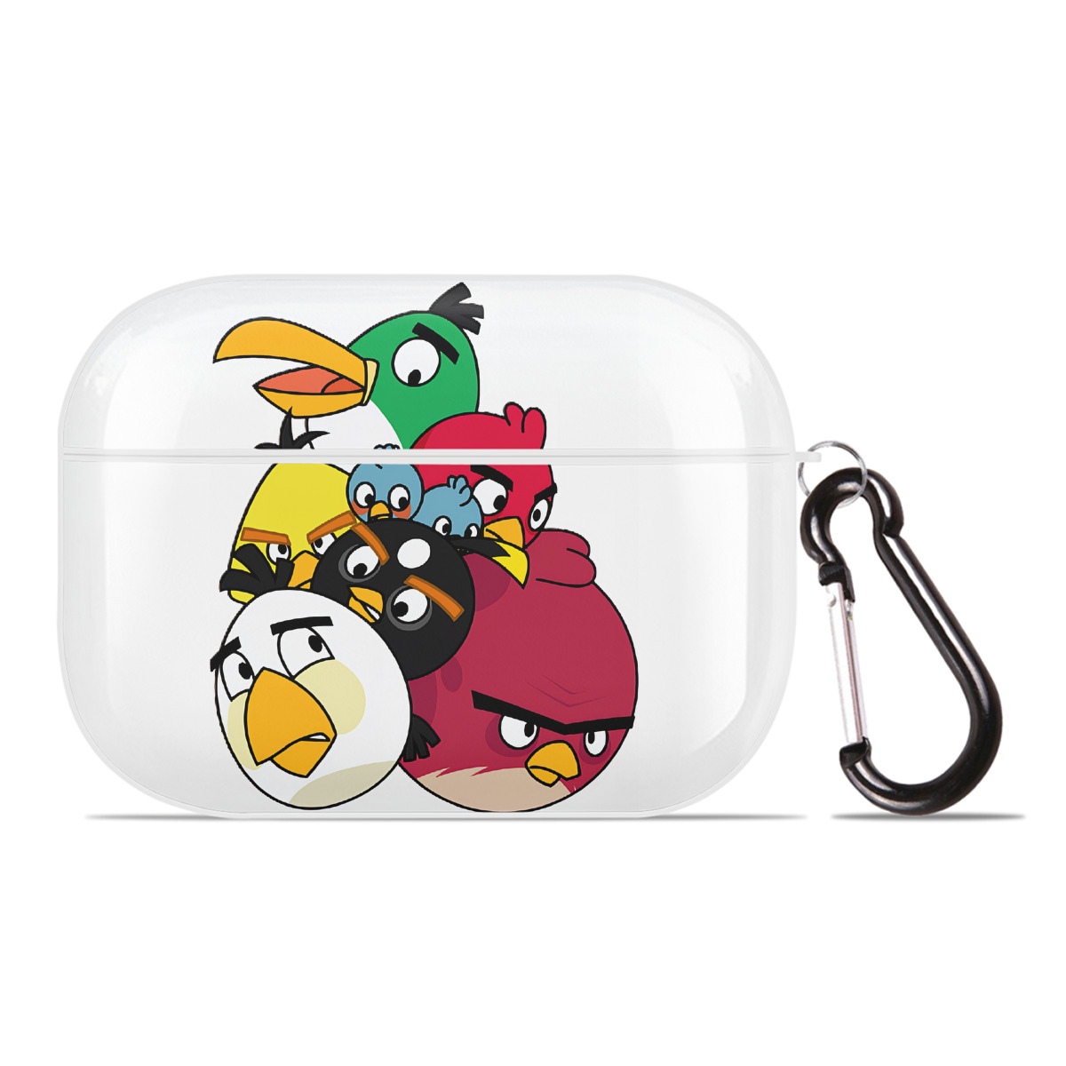 （画像用） Angry Birds アングリーバード 【AirPods Pro用】ハードシェル保護ケース 耐衝撃・防指紋・カラビナ付き商品仕様