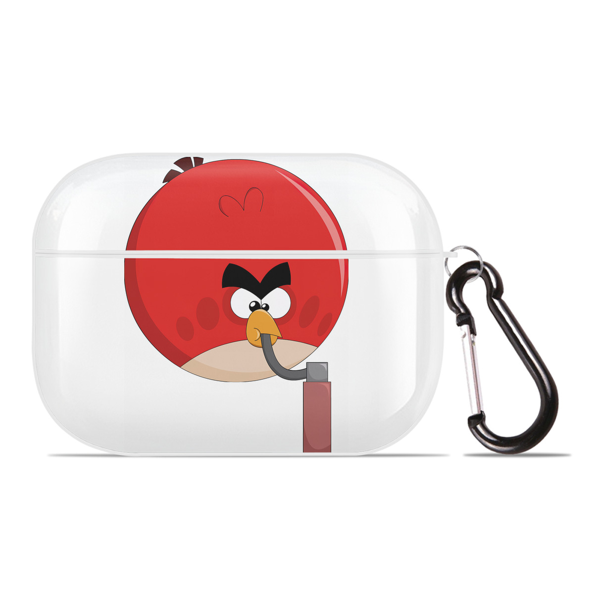 （画像用） Angry Birds アングリーバード 【AirPods Pro用】ハードシェル保護ケース 耐衝撃・防指紋・カラビナ付き商品仕様