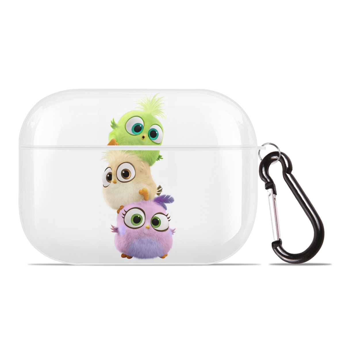 （画像用） Angry Birds アングリーバード 【AirPods Pro用】ハードシェル保護ケース 耐衝撃・防指紋・カラビナ付き商品仕様