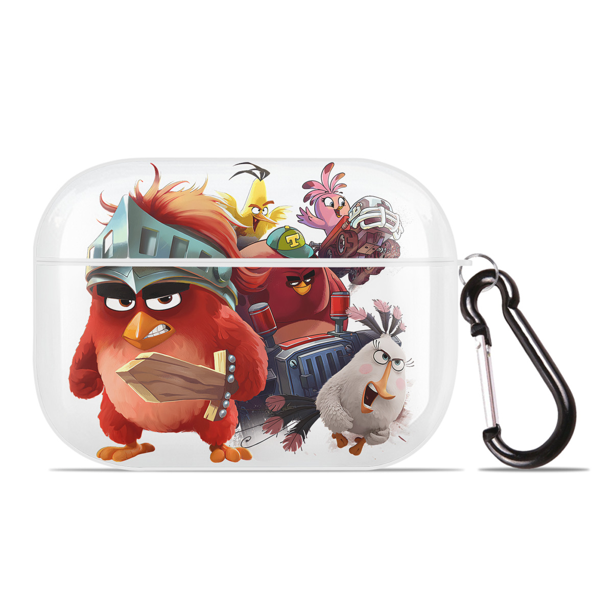 （画像用） Angry Birds アングリーバード 【AirPods Pro用】ハードシェル保護ケース 耐衝撃・防指紋・カラビナ付き商品仕様