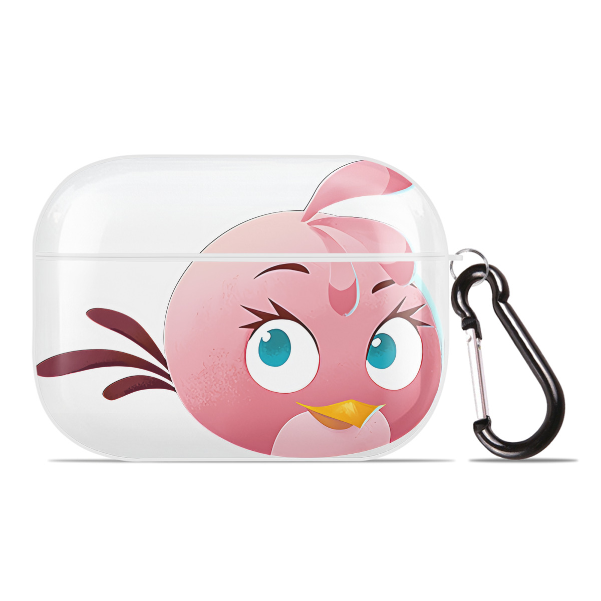 （画像用） Angry Birds アングリーバード 【AirPods Pro用】ハードシェル保護ケース 耐衝撃・防指紋・カラビナ付き商品仕様