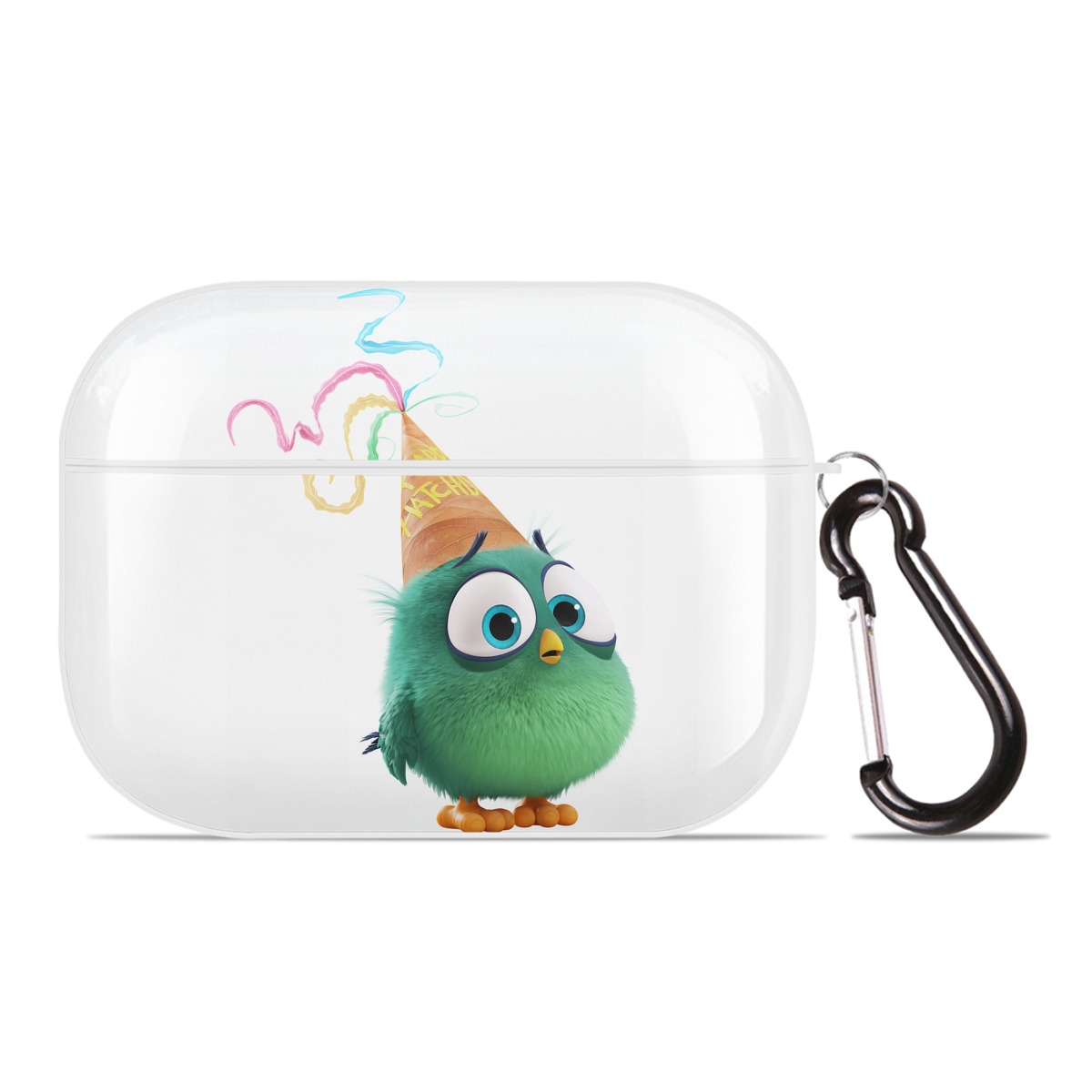 （画像用） Angry Birds アングリーバード 【AirPods Pro用】ハードシェル保護ケース 耐衝撃・防指紋・カラビナ付き商品仕様