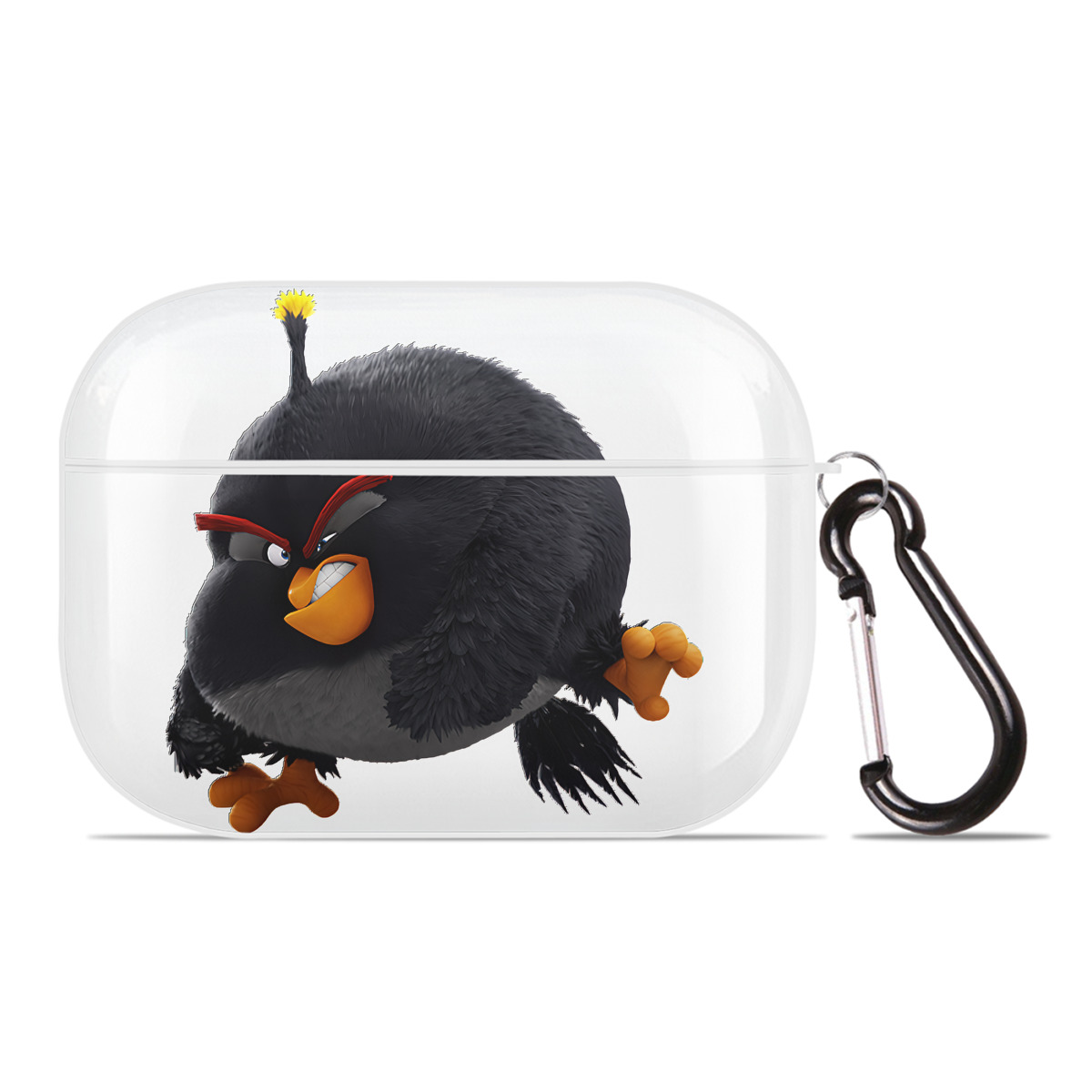 （画像用） Angry Birds アングリーバード 【AirPods Pro用】ハードシェル保護ケース 耐衝撃・防指紋・カラビナ付き商品仕様