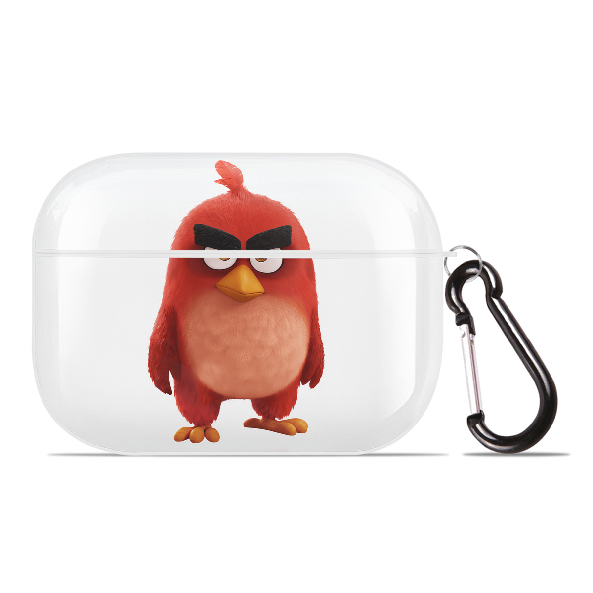 （画像用） Angry Birds アングリーバード 【AirPods Pro用】ハードシェル保護ケース 耐衝撃・防指紋・カラビナ付き商品仕様