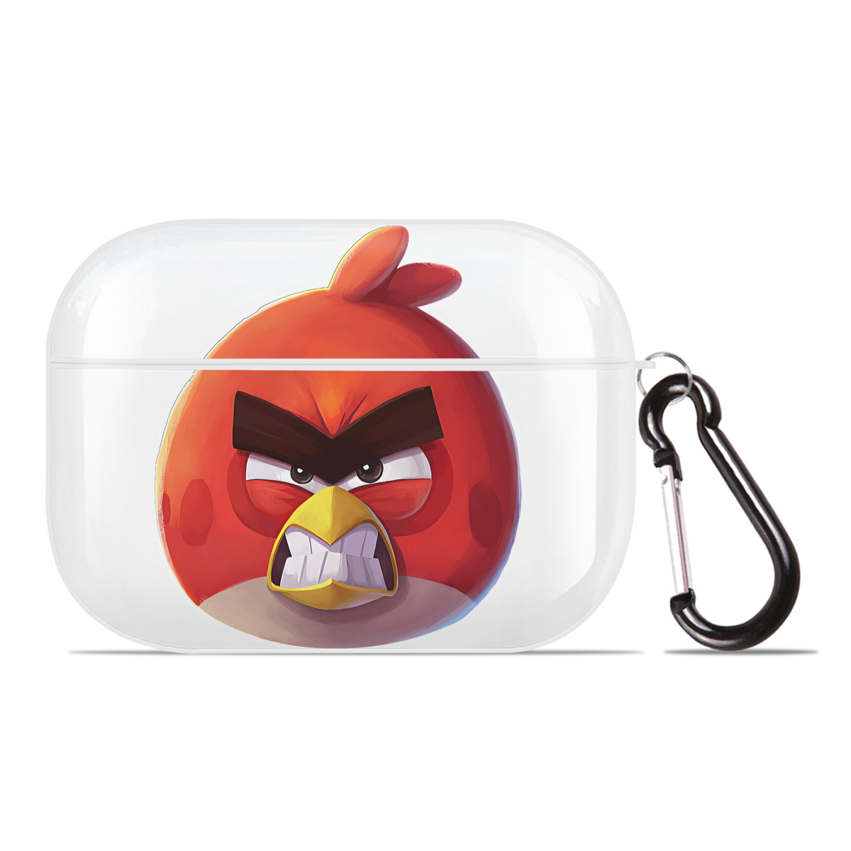 （画像用） Angry Birds アングリーバード 【AirPods Pro用】ハードシェル保護ケース 耐衝撃・防指紋・カラビナ付き商品仕様
