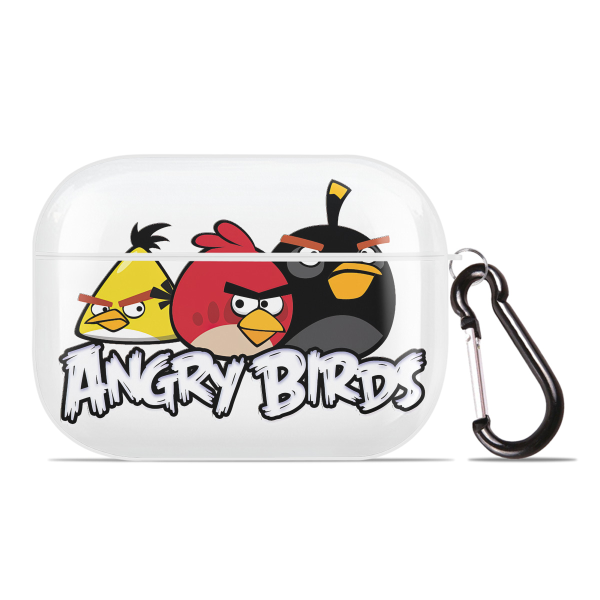 （画像用） Angry Birds アングリーバード 【AirPods Pro用】ハードシェル保護ケース 耐衝撃・防指紋・カラビナ付き商品仕様