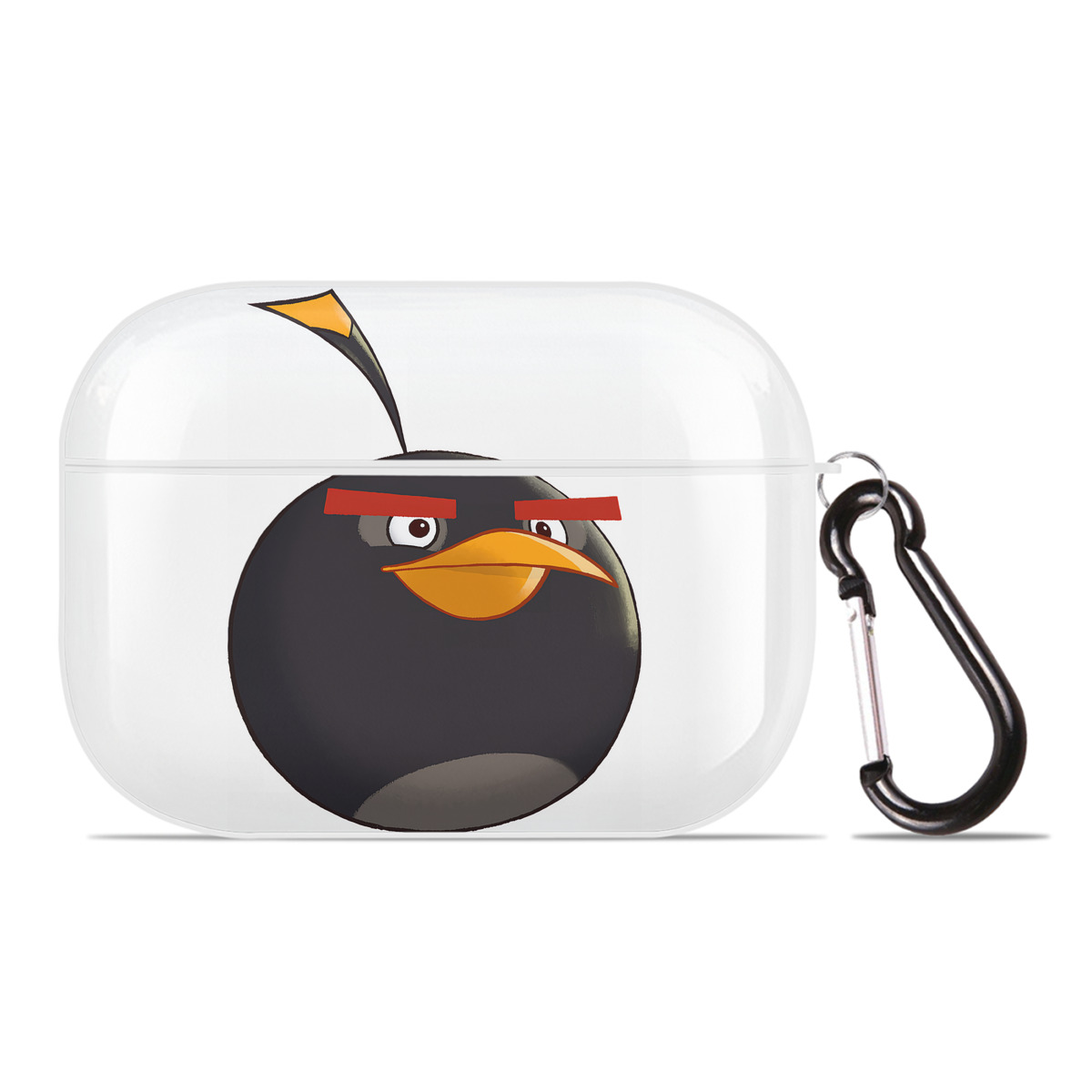 （画像用） Angry Birds アングリーバード 【AirPods Pro用】ハードシェル保護ケース 耐衝撃・防指紋・カラビナ付き商品仕様