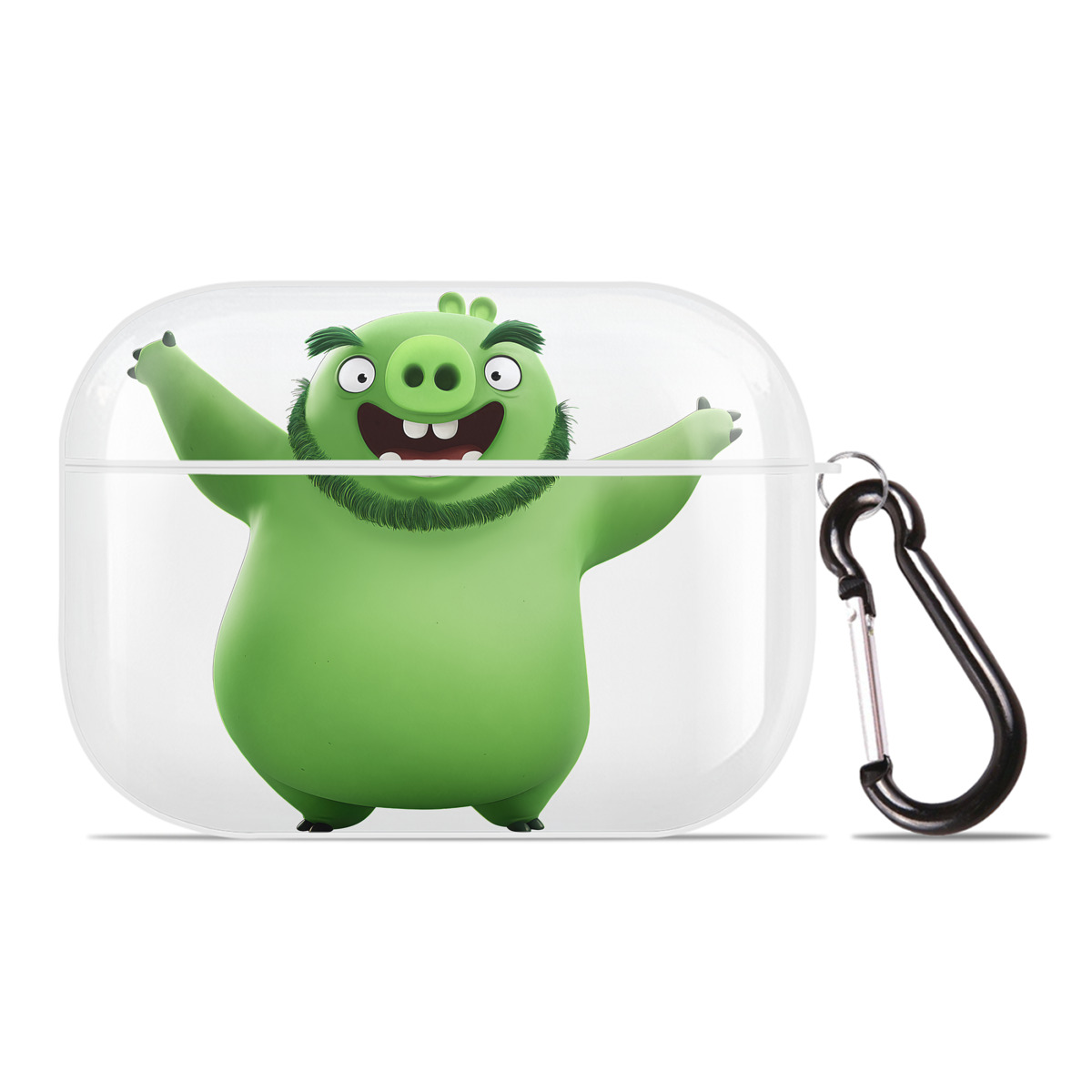 （画像用） Angry Birds アングリーバード 【AirPods Pro用】ハードシェル保護ケース 耐衝撃・防指紋・カラビナ付き商品仕様