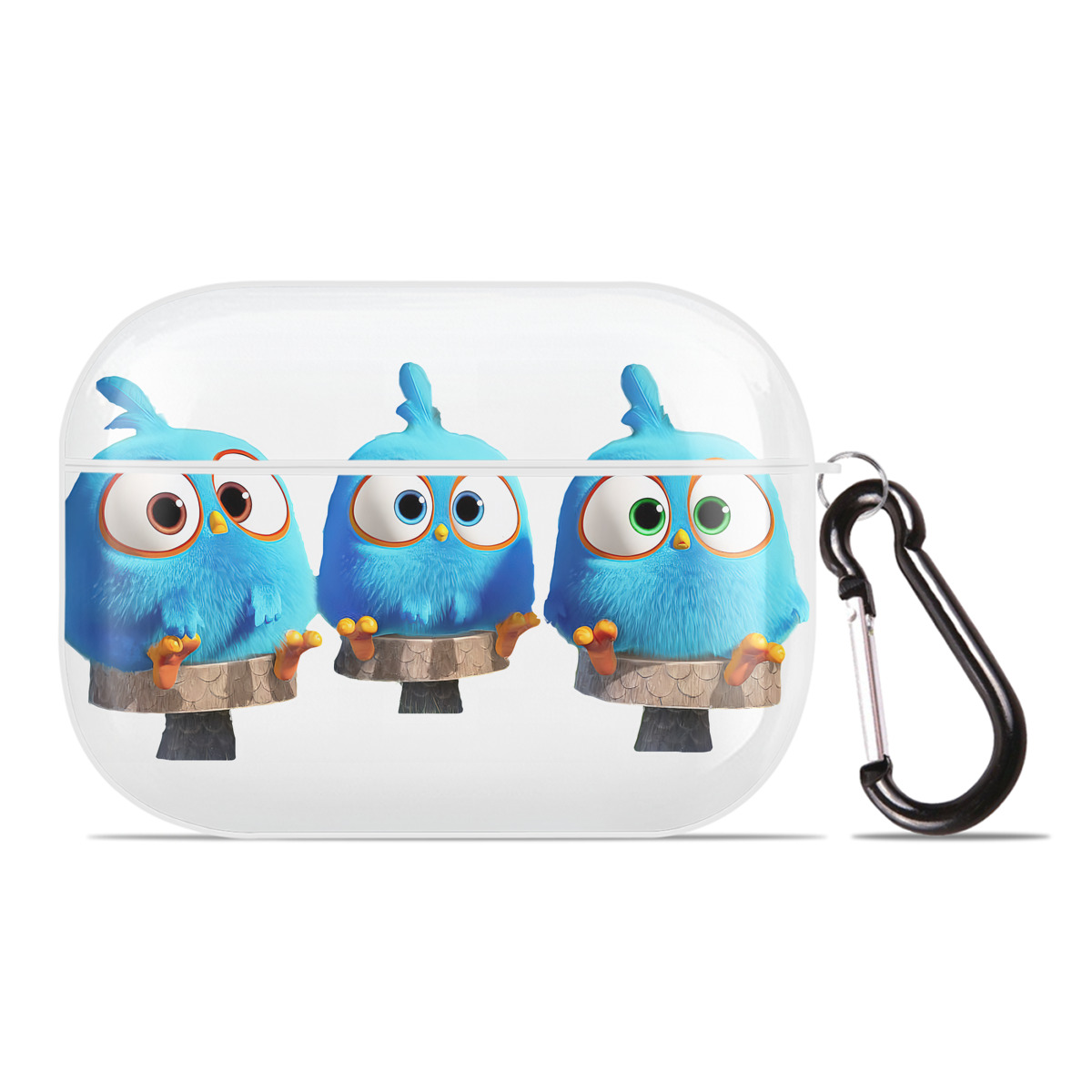 （画像用） Angry Birds アングリーバード 【AirPods Pro用】ハードシェル保護ケース 耐衝撃・防指紋・カラビナ付き商品仕様