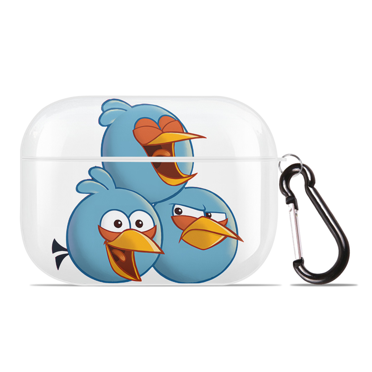 （画像用） Angry Birds アングリーバード 【AirPods Pro用】ハードシェル保護ケース 耐衝撃・防指紋・カラビナ付き商品仕様