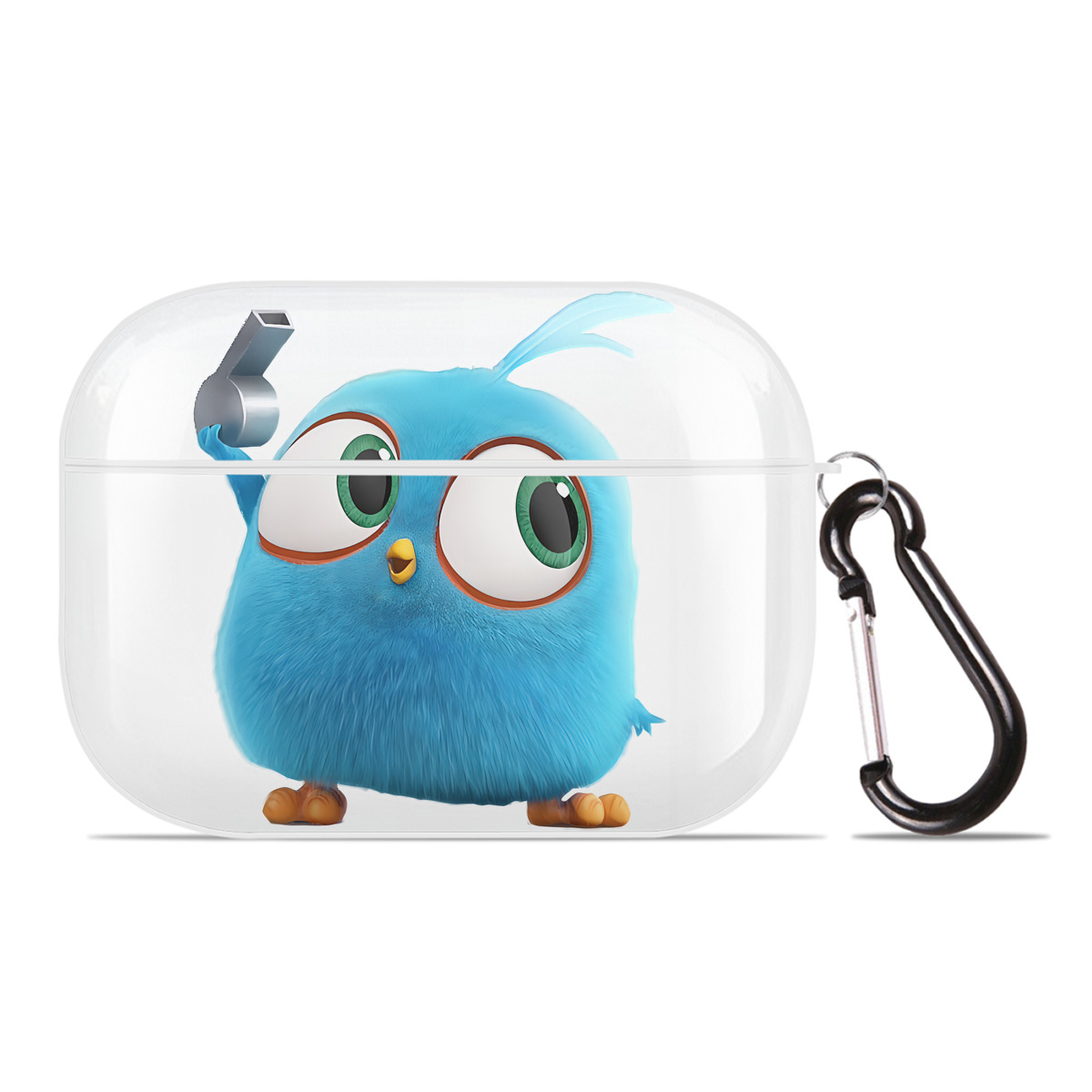 （画像用） Angry Birds アングリーバード 【AirPods Pro用】ハードシェル保護ケース 耐衝撃・防指紋・カラビナ付き商品仕様