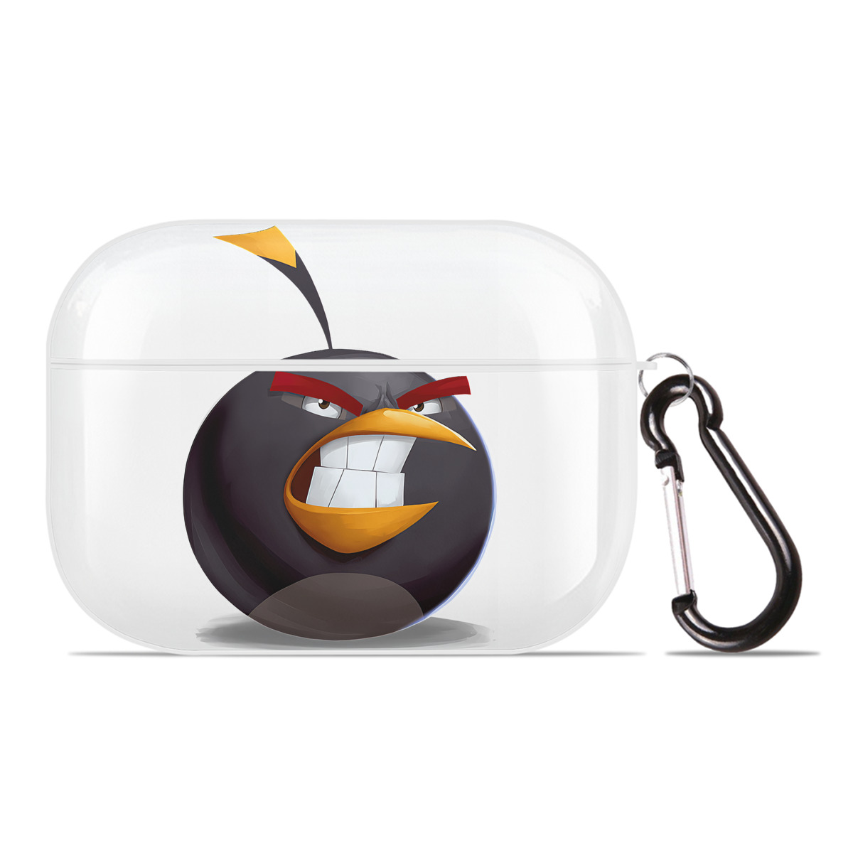 （画像用） Angry Birds アングリーバード 【AirPods Pro用】ハードシェル保護ケース 耐衝撃・防指紋・カラビナ付き商品仕様