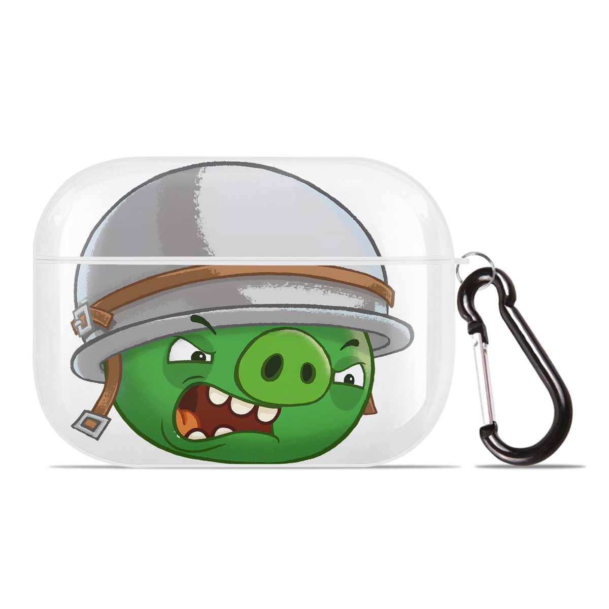 （画像用） Angry Birds アングリーバード 【AirPods Pro用】ハードシェル保護ケース 耐衝撃・防指紋・カラビナ付き商品仕様