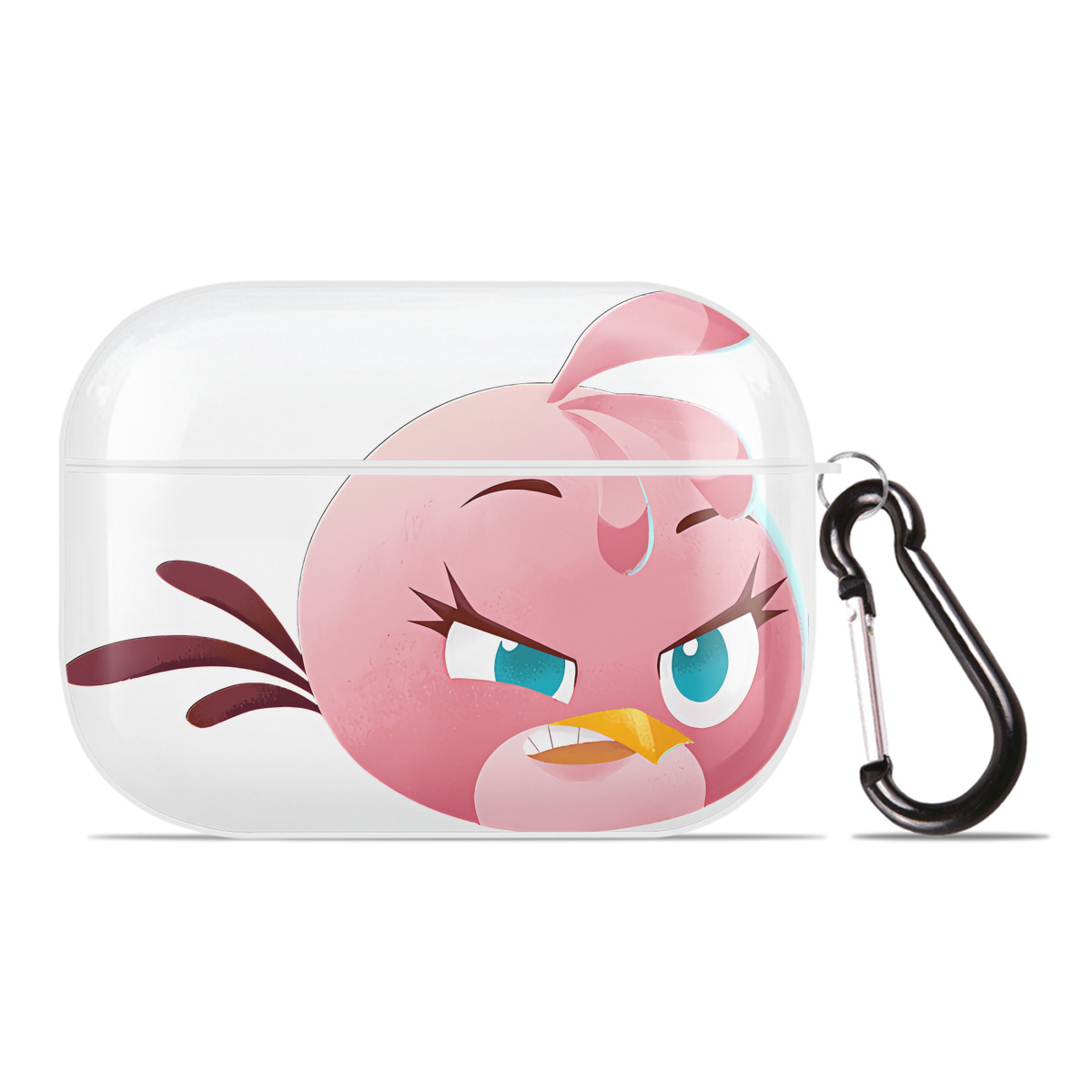 （画像用） Angry Birds アングリーバード 【AirPods Pro用】ハードシェル保護ケース 耐衝撃・防指紋・カラビナ付き商品仕様