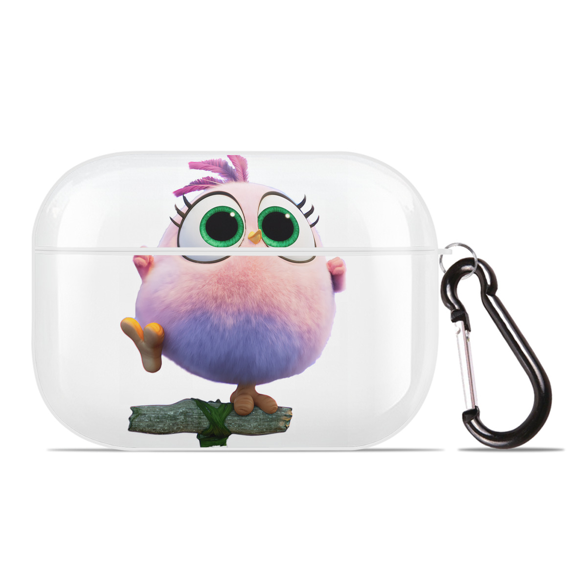 （画像用） Angry Birds アングリーバード 【AirPods Pro用】ハードシェル保護ケース 耐衝撃・防指紋・カラビナ付き商品仕様