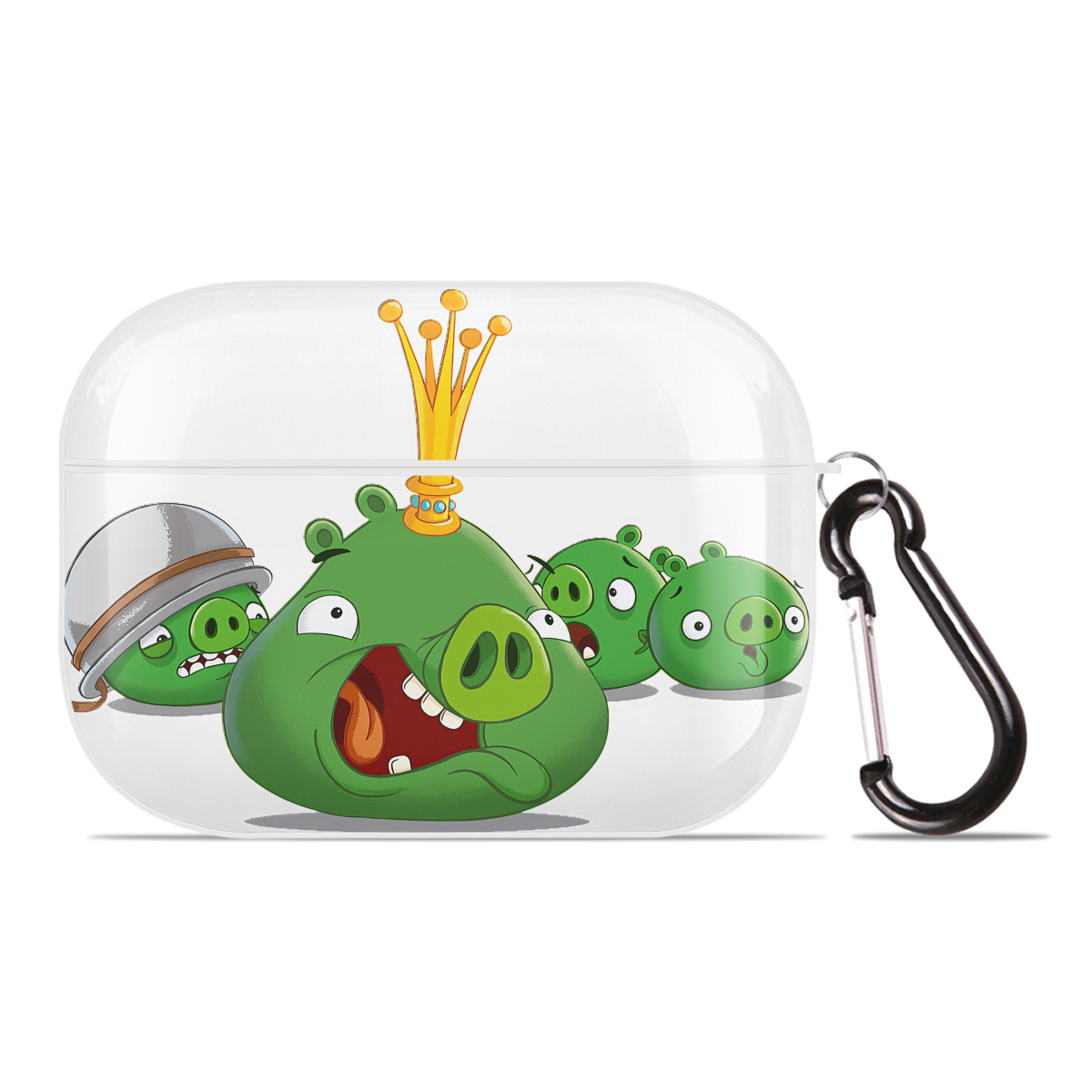 （画像用） Angry Birds アングリーバード 【AirPods Pro用】ハードシェル保護ケース 耐衝撃・防指紋・カラビナ付き商品仕様