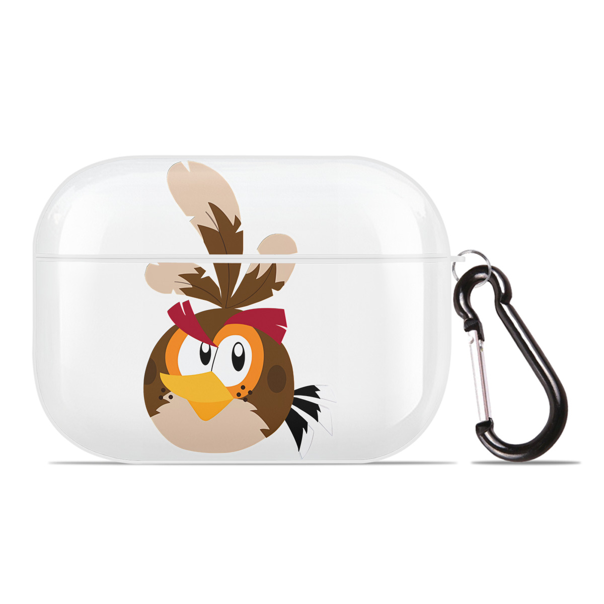 （画像用） Angry Birds アングリーバード 【AirPods Pro用】ハードシェル保護ケース 耐衝撃・防指紋・カラビナ付き商品仕様
