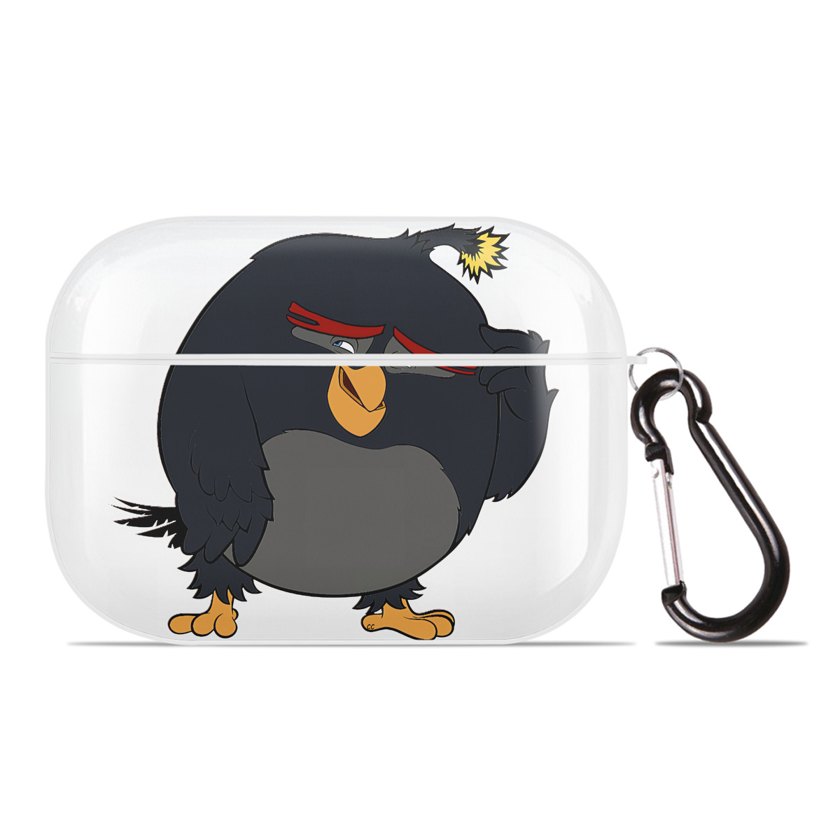 （画像用） Angry Birds アングリーバード 【AirPods Pro用】ハードシェル保護ケース 耐衝撃・防指紋・カラビナ付き商品仕様