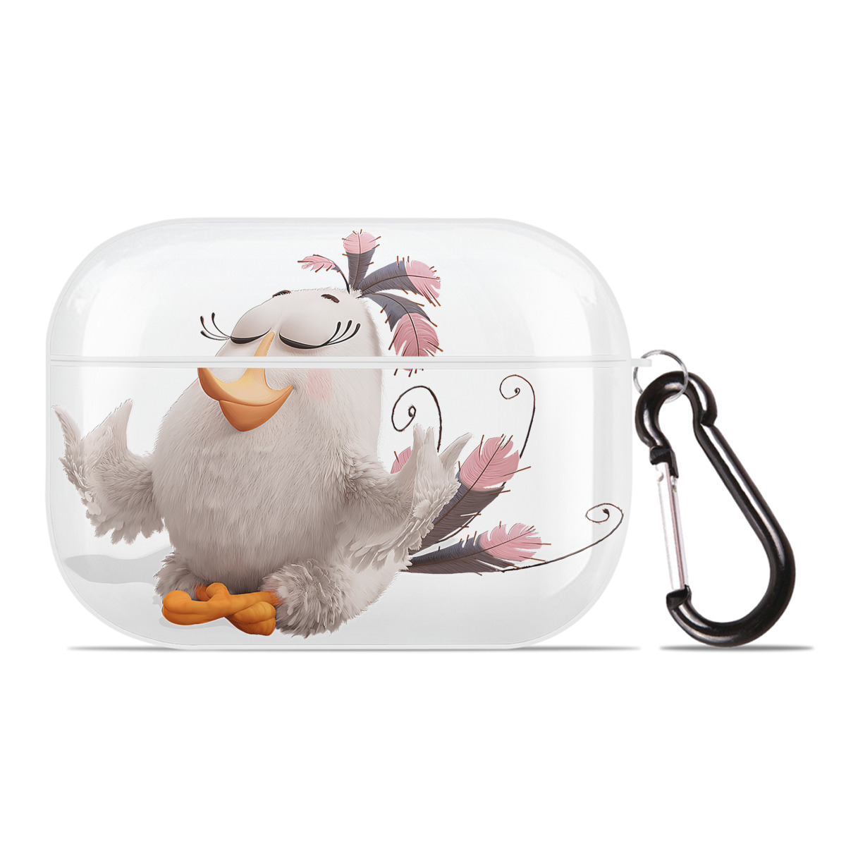 （画像用） Angry Birds アングリーバード 【AirPods Pro用】ハードシェル保護ケース 耐衝撃・防指紋・カラビナ付き商品仕様