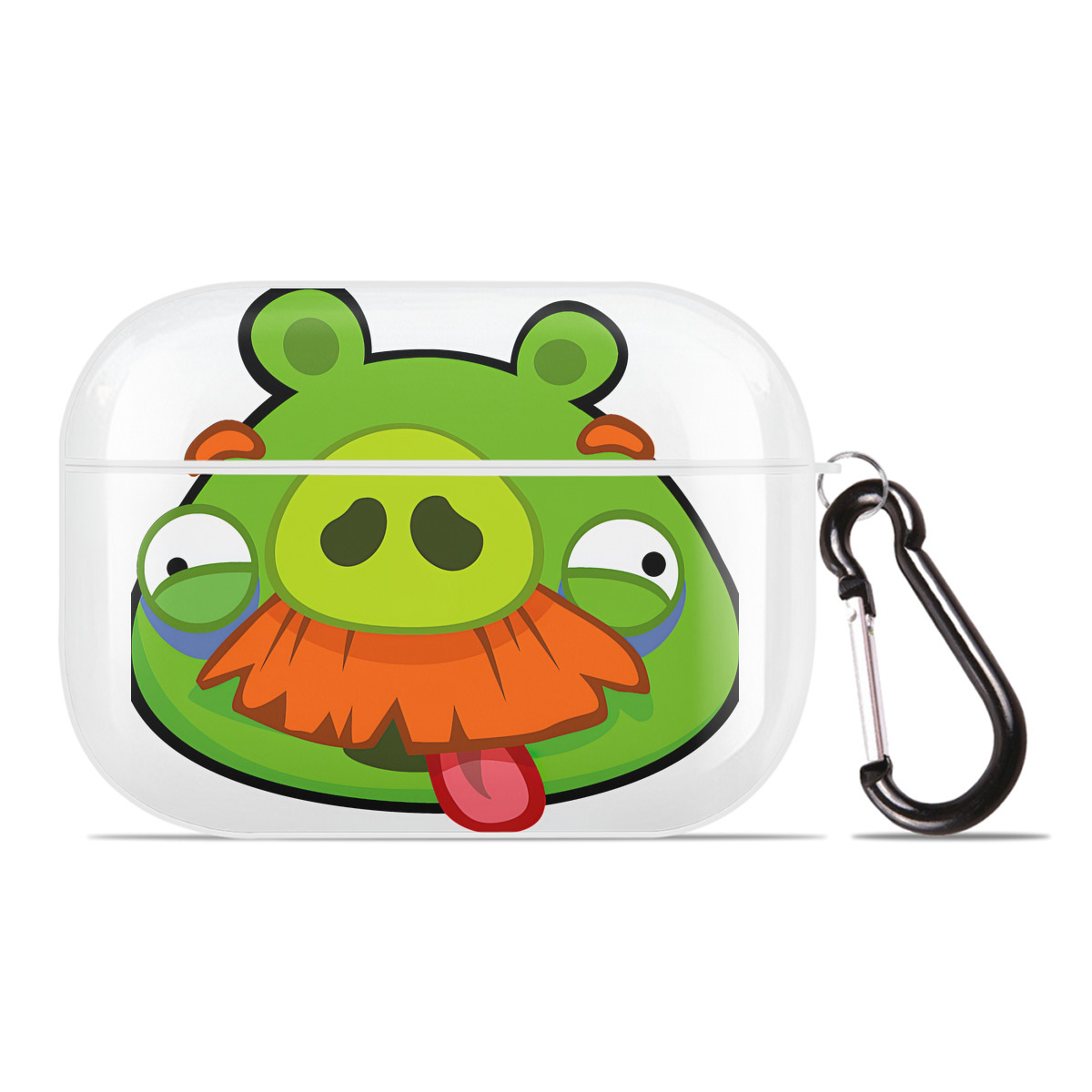 （画像用） Angry Birds アングリーバード 【AirPods Pro用】ハードシェル保護ケース 耐衝撃・防指紋・カラビナ付き商品仕様