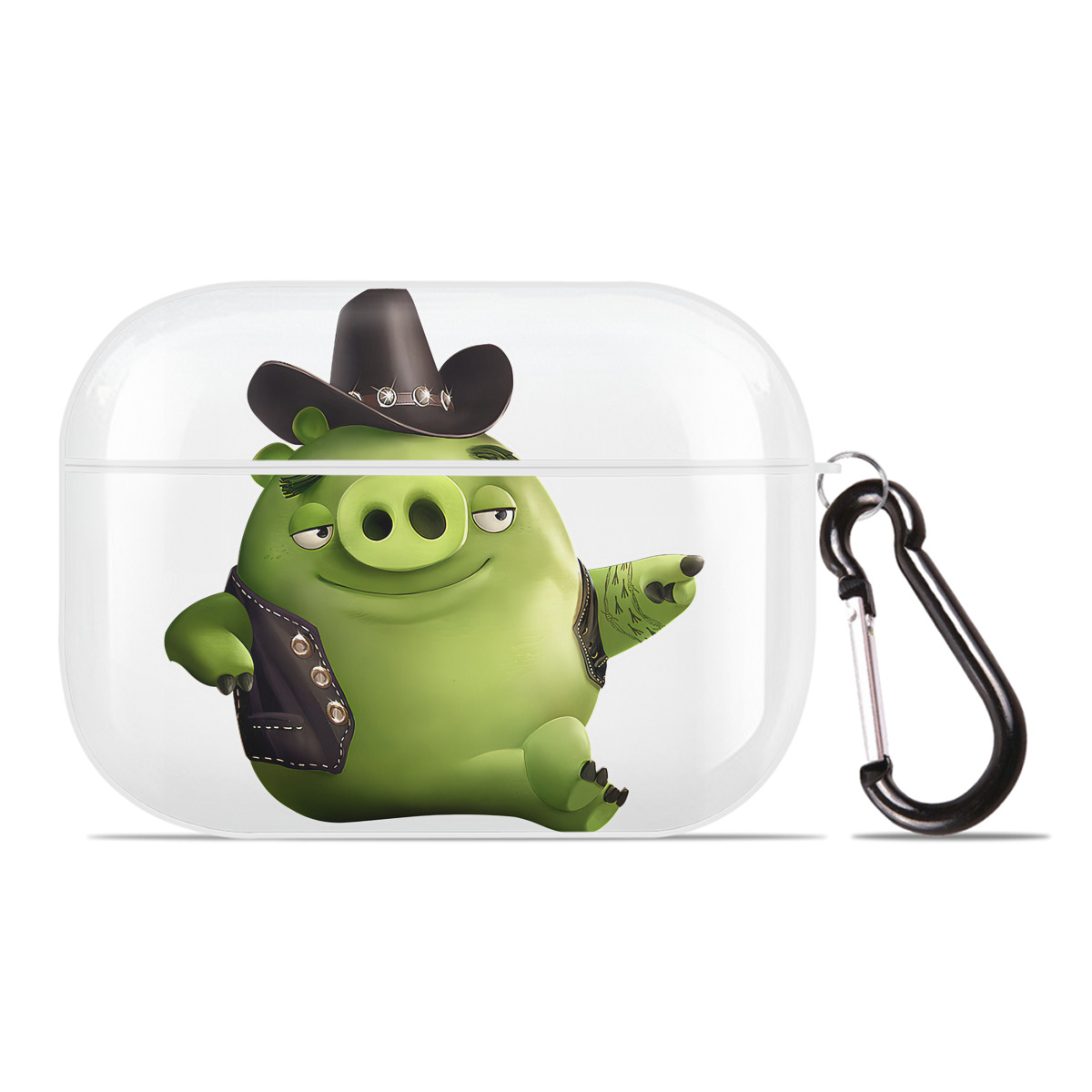 （画像用） Angry Birds アングリーバード 【AirPods Pro用】ハードシェル保護ケース 耐衝撃・防指紋・カラビナ付き商品仕様