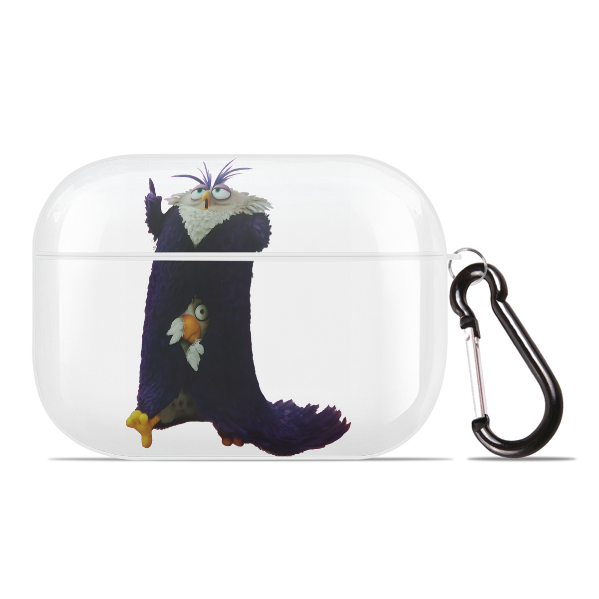 （画像用） Angry Birds アングリーバード 【AirPods Pro用】ハードシェル保護ケース 耐衝撃・防指紋・カラビナ付き商品仕様