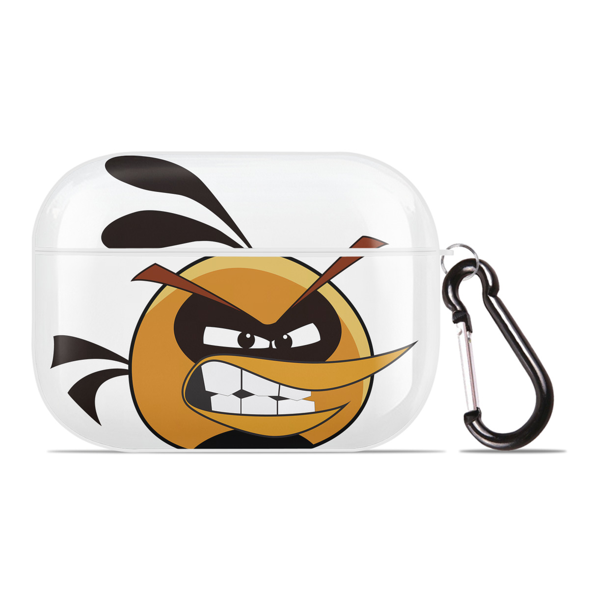 （画像用） Angry Birds アングリーバード 【AirPods Pro用】ハードシェル保護ケース 耐衝撃・防指紋・カラビナ付き商品仕様