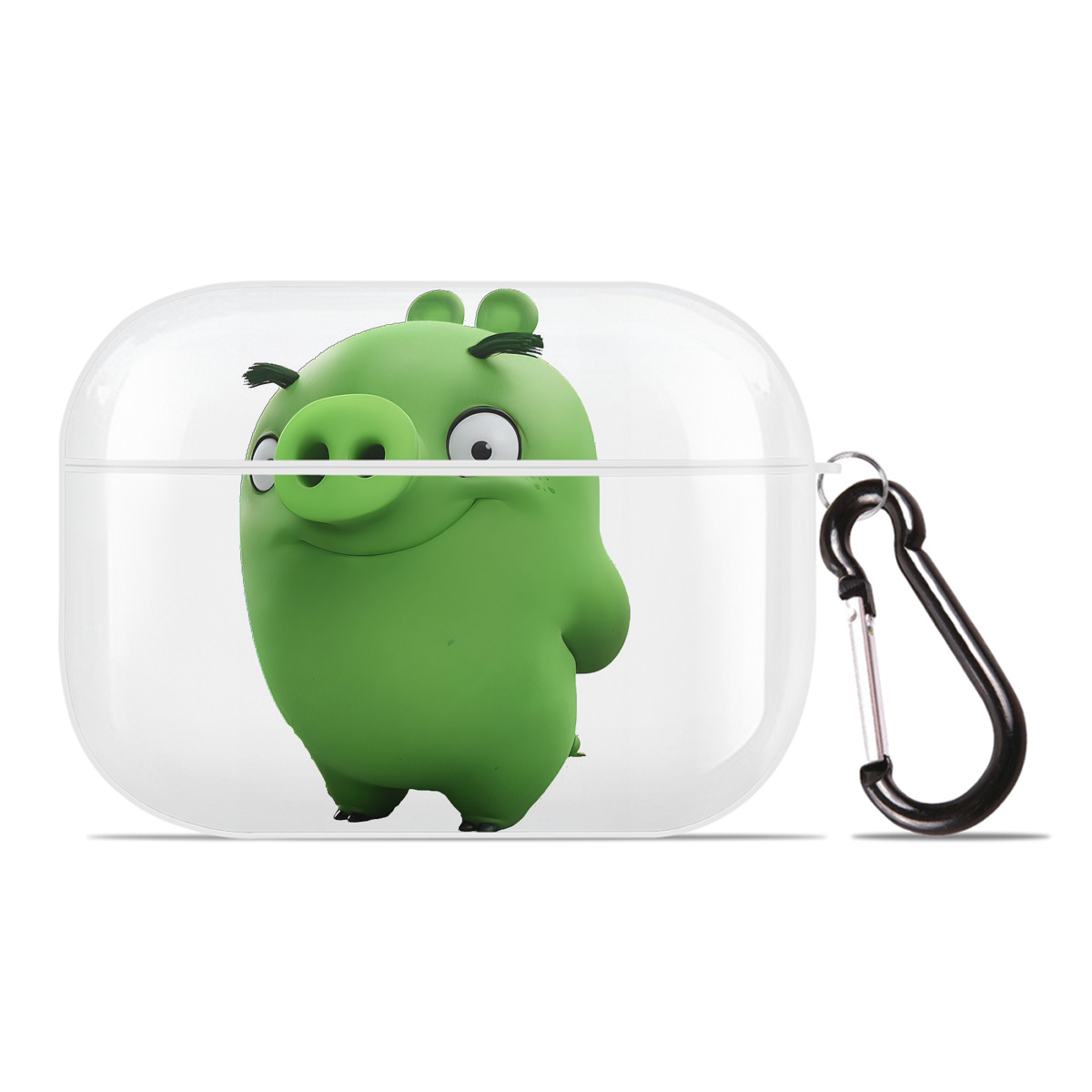 （画像用） Angry Birds アングリーバード 【AirPods Pro用】ハードシェル保護ケース 耐衝撃・防指紋・カラビナ付き商品仕様