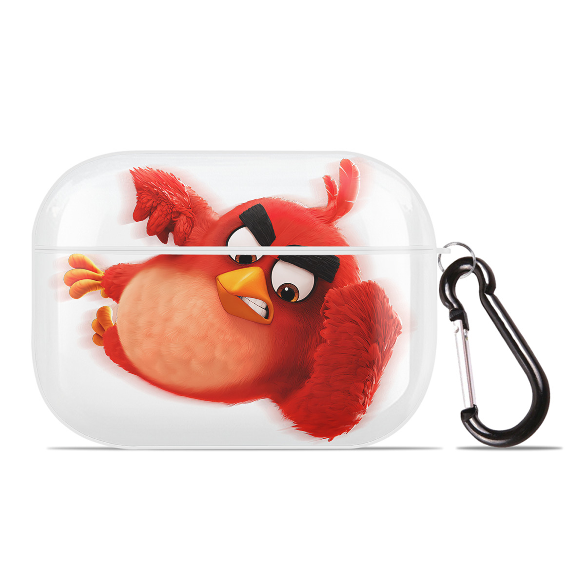 （画像用） Angry Birds アングリーバード 【AirPods Pro用】ハードシェル保護ケース 耐衝撃・防指紋・カラビナ付き商品仕様