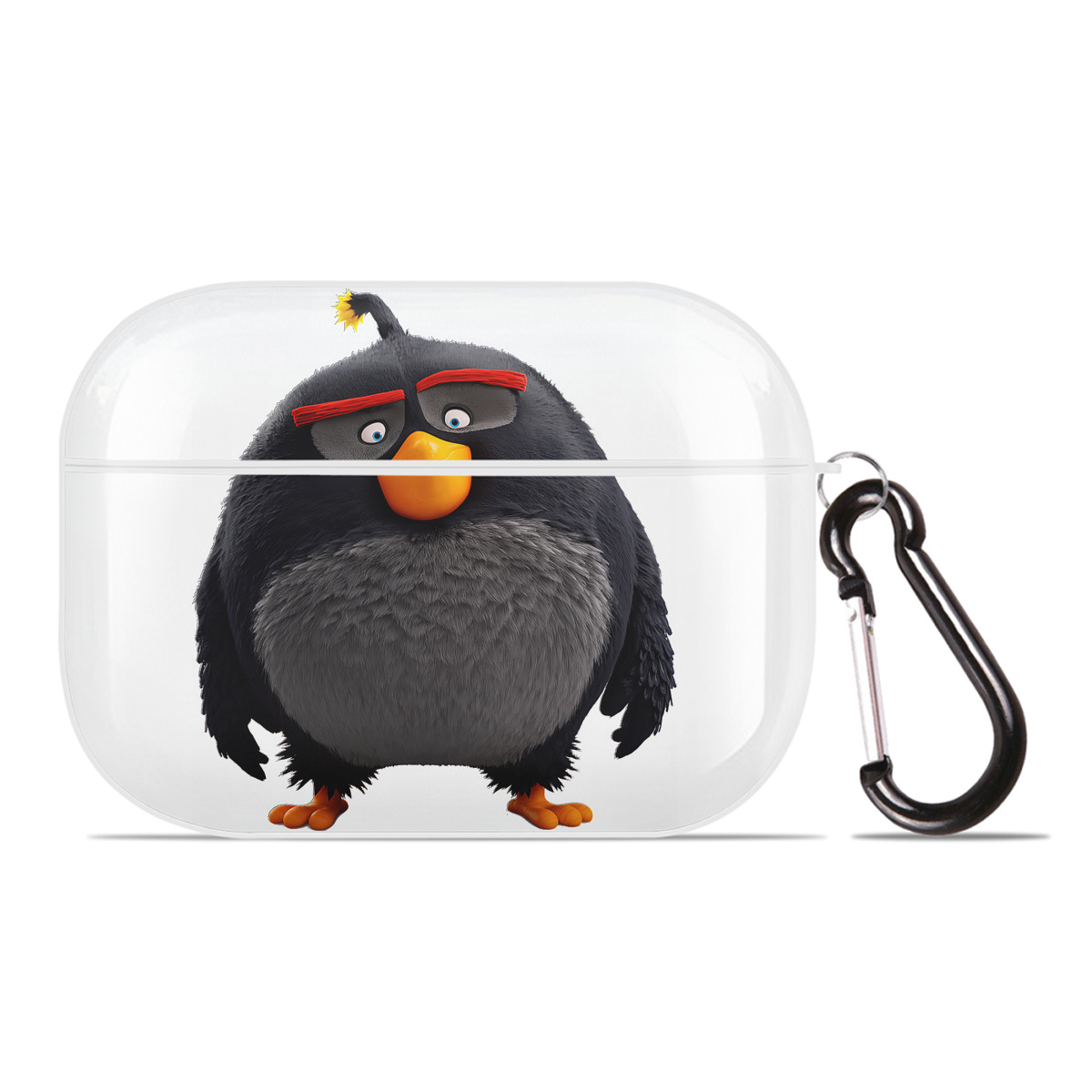 （画像用） Angry Birds アングリーバード 【AirPods Pro用】ハードシェル保護ケース 耐衝撃・防指紋・カラビナ付き商品仕様