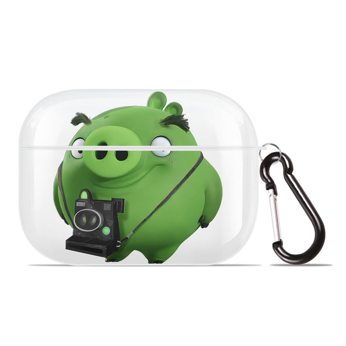 （画像用） Angry Birds アングリーバード 【AirPods Pro用】ハードシェル保護ケース 耐衝撃・防指紋・カラビナ付き商品仕様