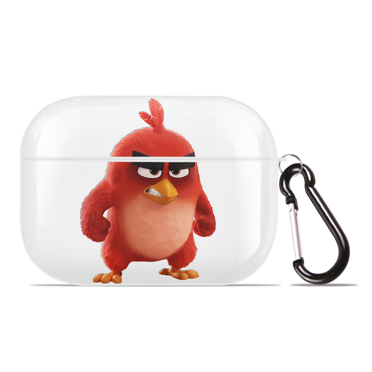 （画像用） Angry Birds アングリーバード 【AirPods Pro用】ハードシェル保護ケース 耐衝撃・防指紋・カラビナ付き商品仕様