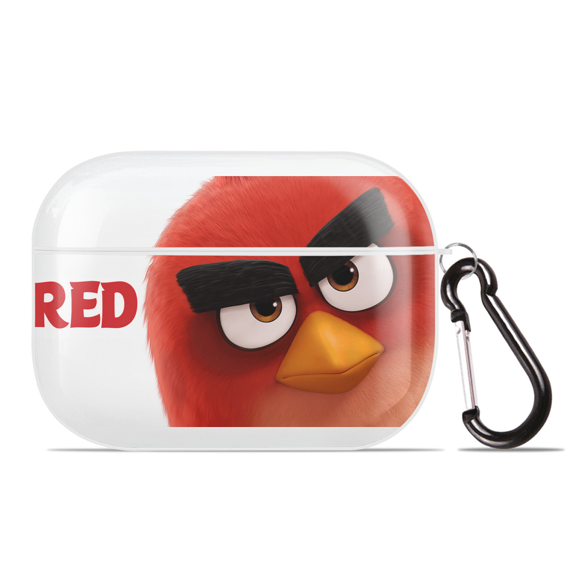 （画像用） Angry Birds アングリーバード 【AirPods Pro用】ハードシェル保護ケース 耐衝撃・防指紋・カラビナ付き商品仕様