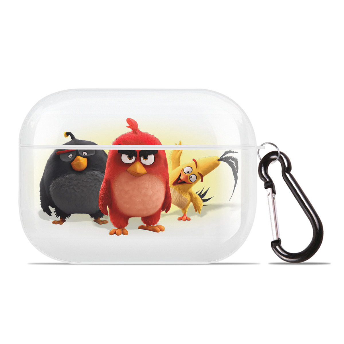 （画像用） Angry Birds アングリーバード 【AirPods Pro用】ハードシェル保護ケース 耐衝撃・防指紋・カラビナ付き商品仕様