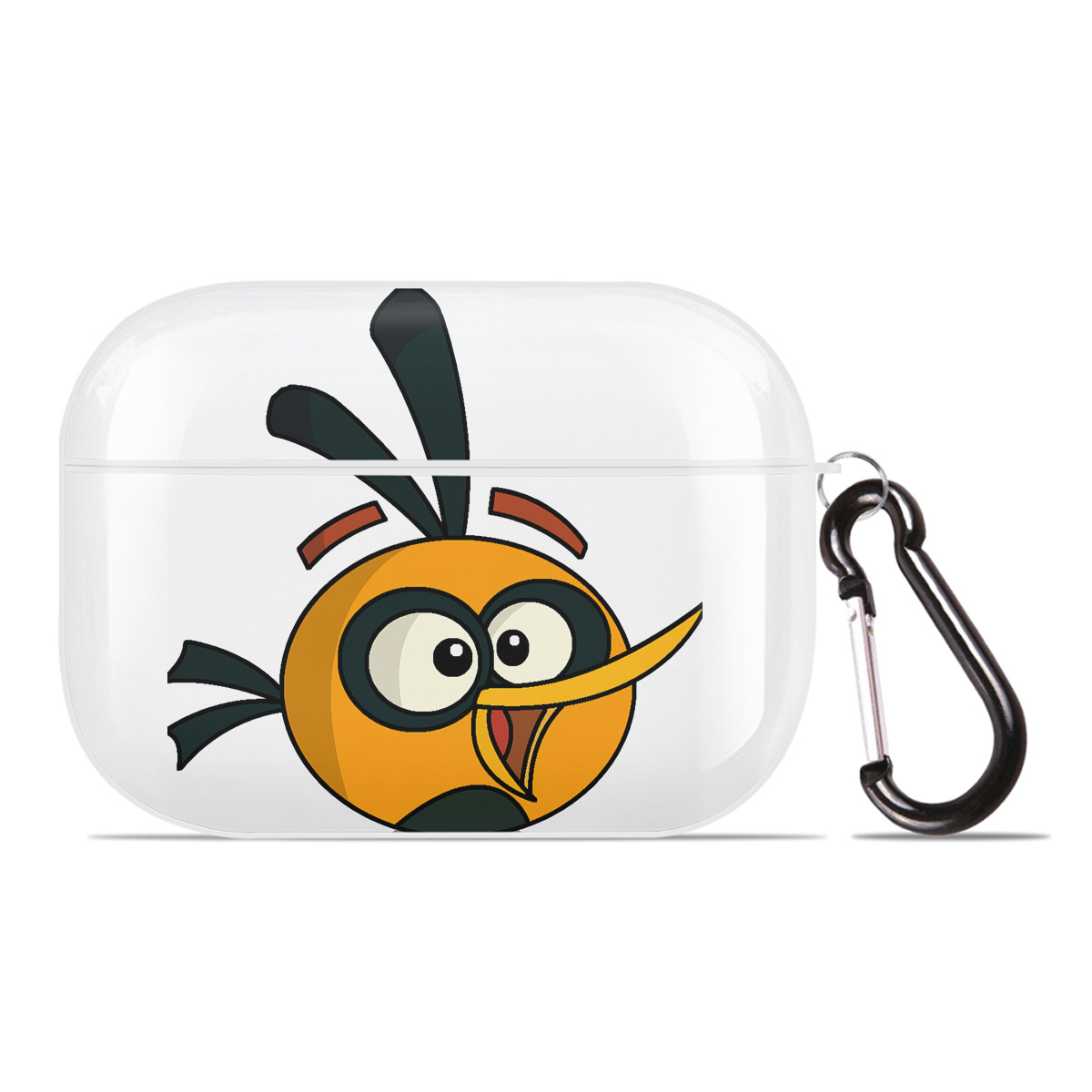 （画像用） Angry Birds アングリーバード 【AirPods Pro用】ハードシェル保護ケース 耐衝撃・防指紋・カラビナ付き商品仕様