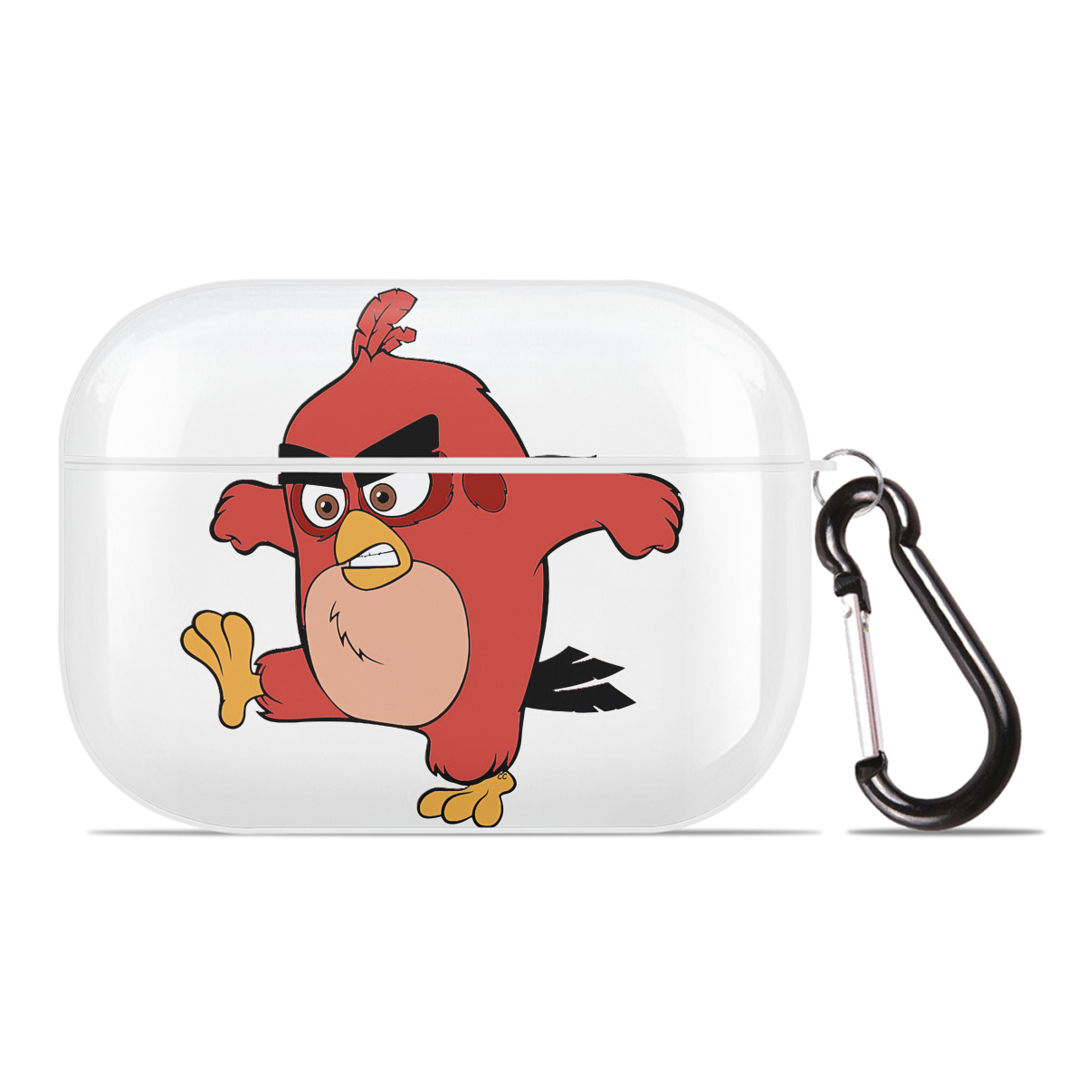 （画像用） Angry Birds アングリーバード 【AirPods Pro用】ハードシェル保護ケース 耐衝撃・防指紋・カラビナ付き商品仕様