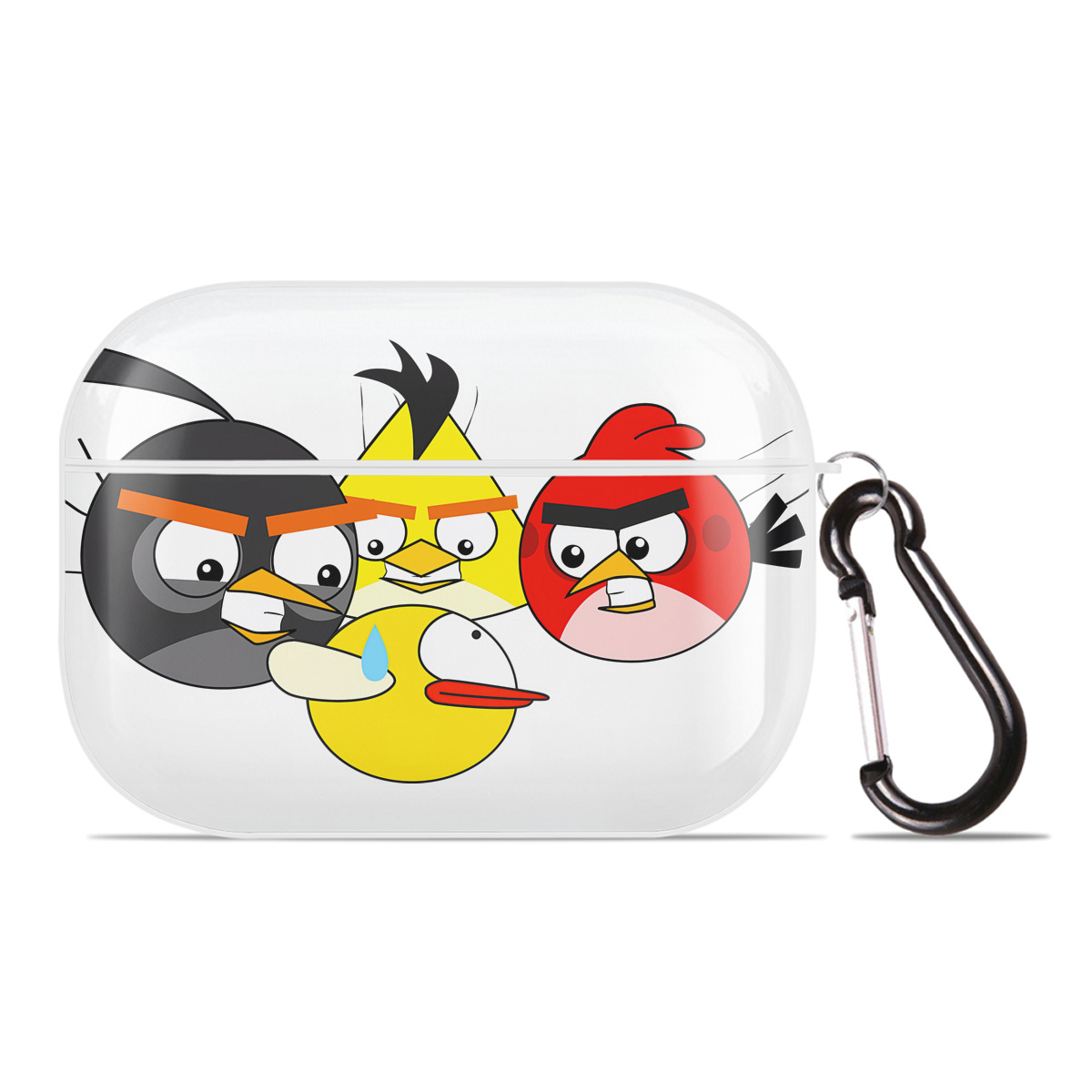 （画像用） Angry Birds アングリーバード 【AirPods Pro用】ハードシェル保護ケース 耐衝撃・防指紋・カラビナ付き商品仕様